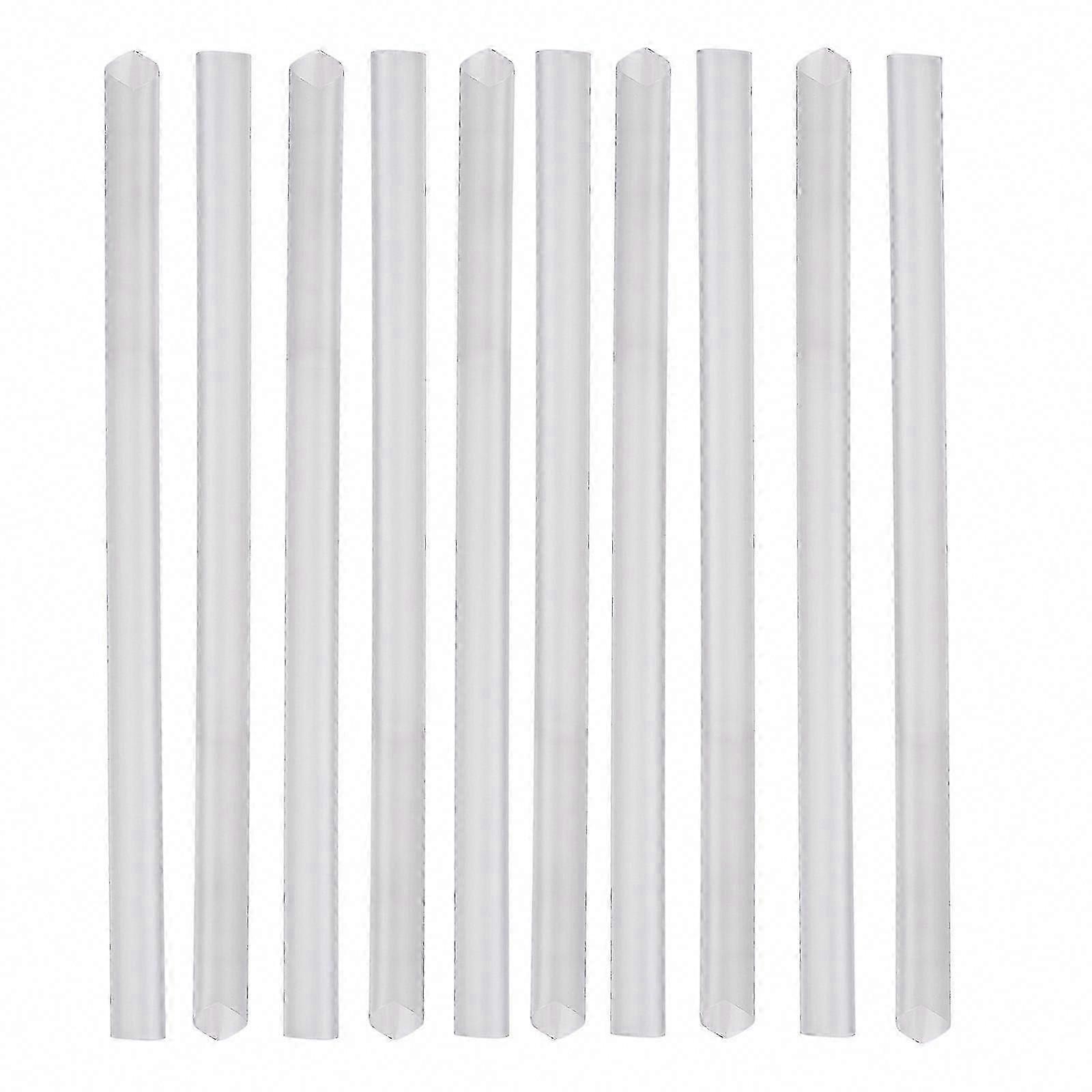 500-Piece Clear Jumbo Plastic Drinking Straws for Smoothies