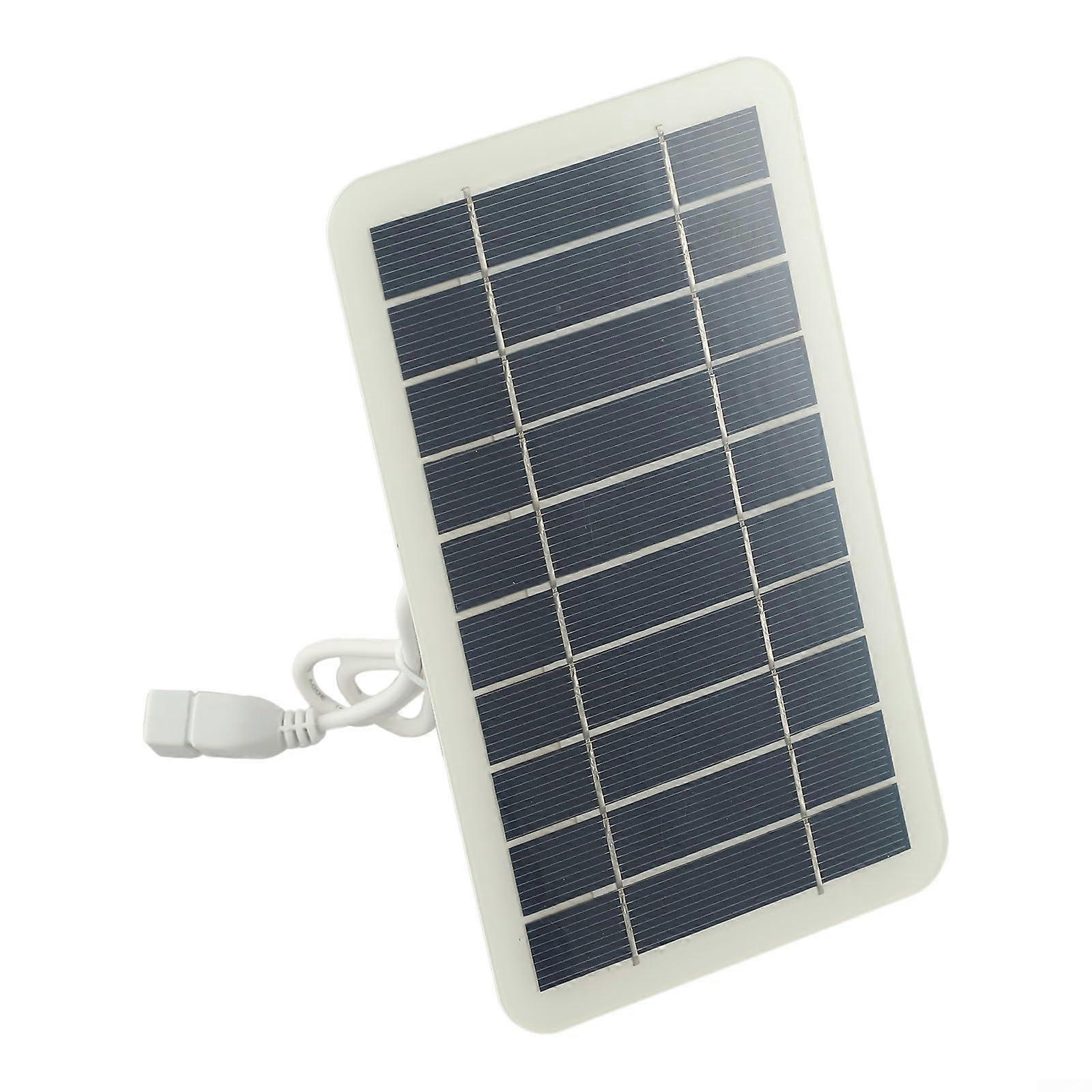 5W 5V Portable Solar Panel USB Output IP65 Waterproof Polysilicon Charger For Mobile Phones Power Banks Camping Hiking