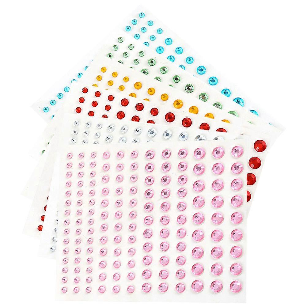 Makeup Rhinestones 12 Sheets for Decorating Face Gems and Jewels