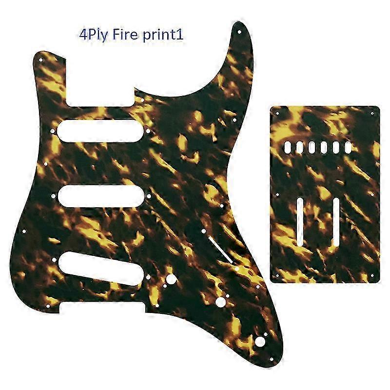 Xinyue Custom Guitar Parts - For Applause Pickguard Stra SSS &amp; Back Plate Scratch Many Colors 26s