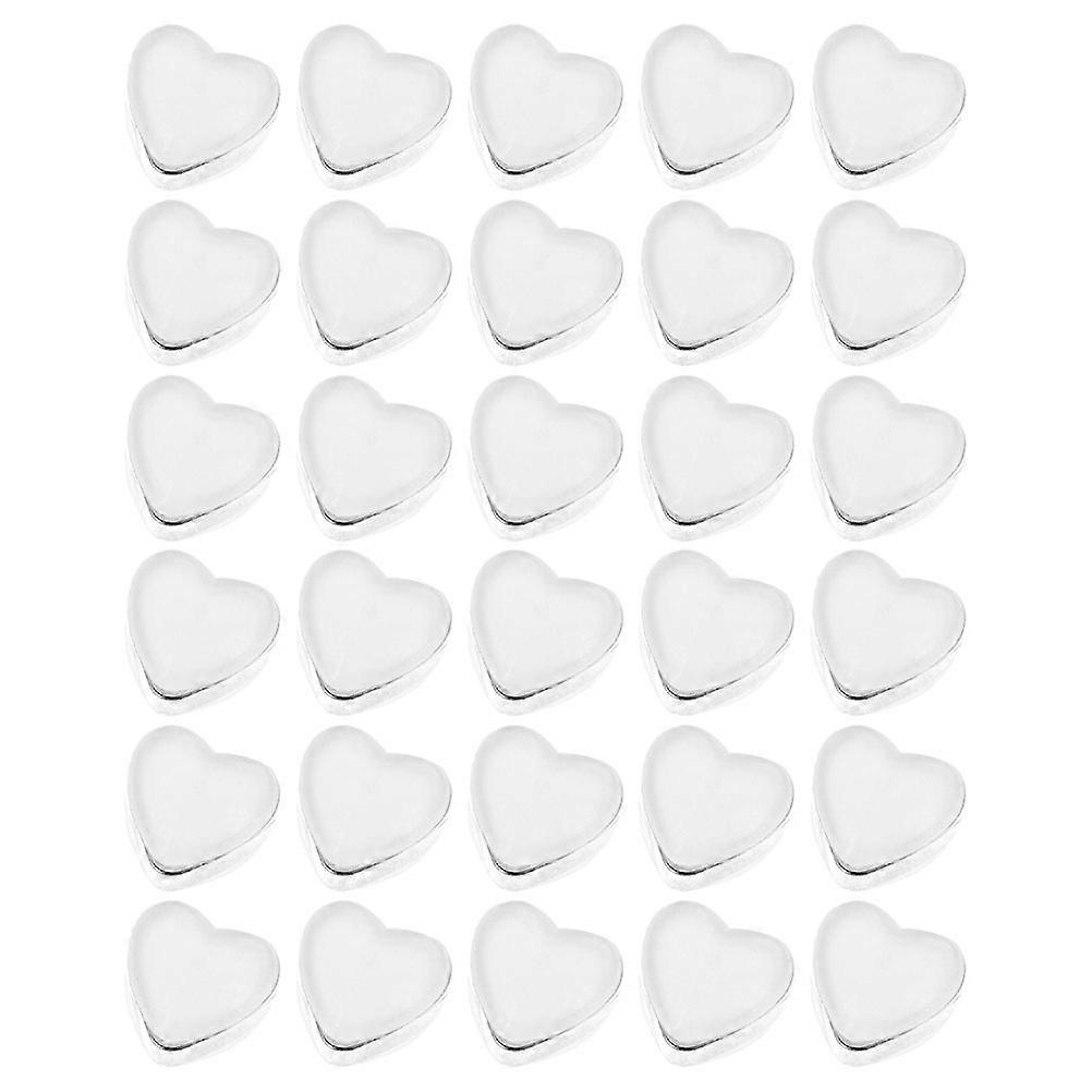 Soft Silicone Heart Shaped Earring Backs for Earring Use 60Pcs Multi Color