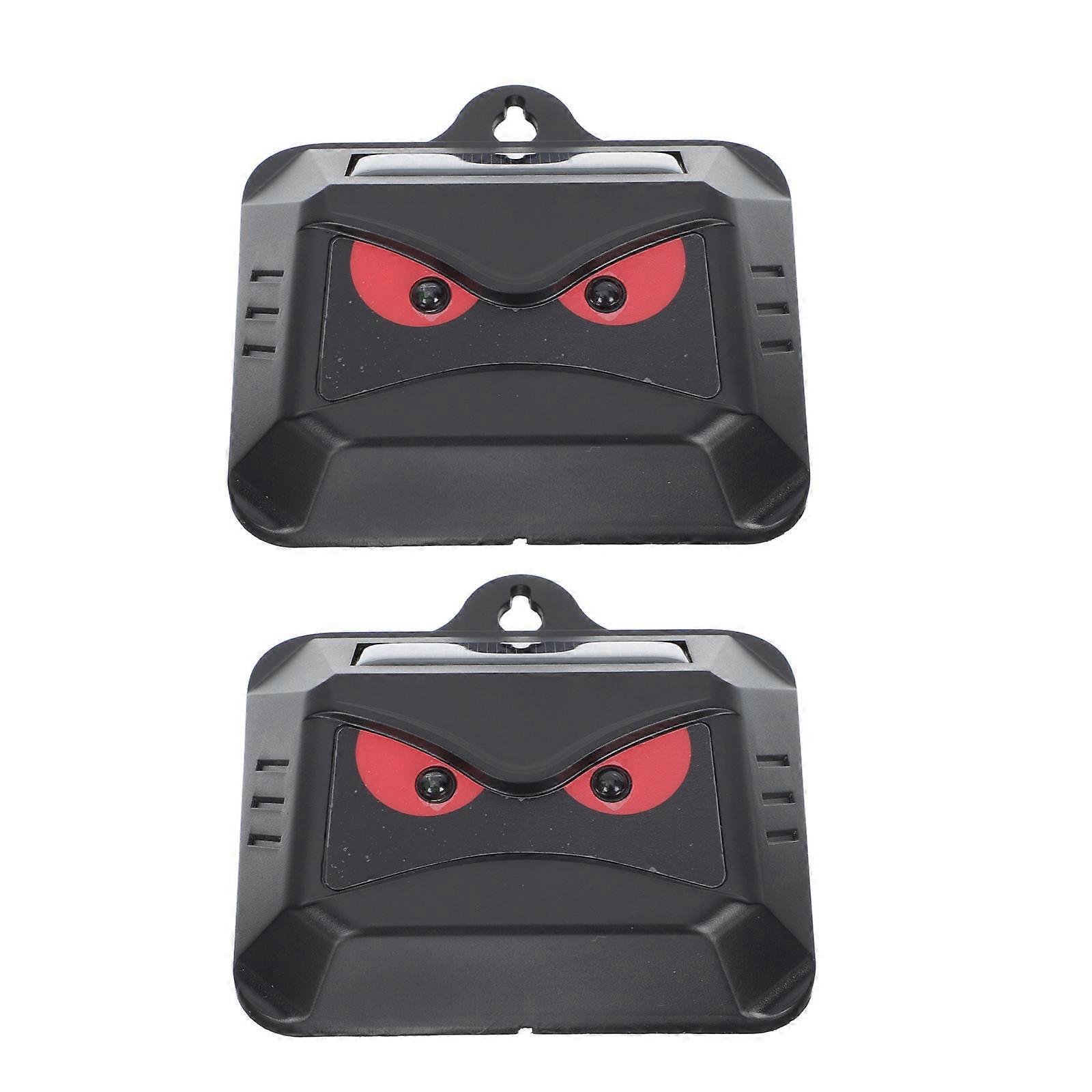 Solar Animal Deterrent Device for Outdoor Use 2Pcs Nighttime