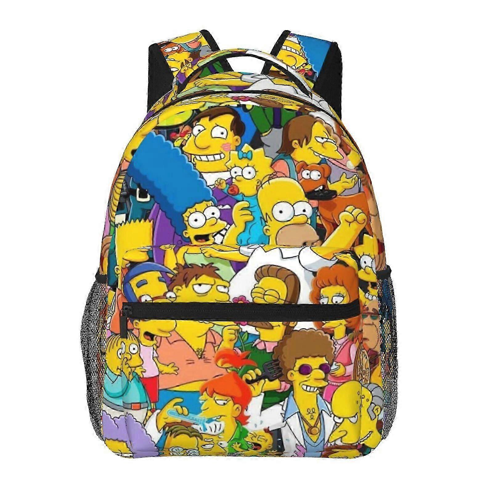 バックパックYL193シンプソンズラップトップバックパック旅行ハイキングバックパックファッションカジュアルランドセルブックバッグプリントショルダーバッグ大人の子供用193