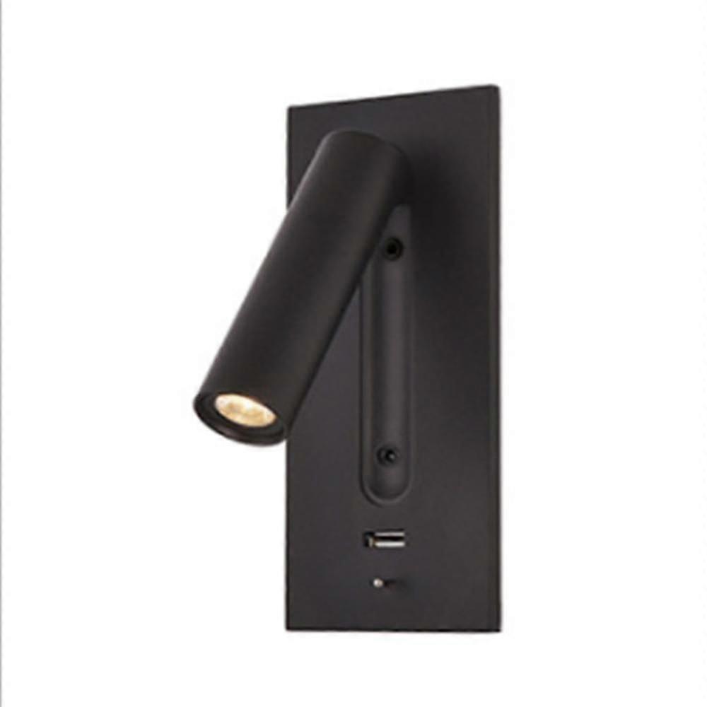 3W 壁掛けライト ベッドヘッドボードライト LED 壁掛けランプ USB 充電器 スイッチ ベッドサイド 壁掛け (温かみのある光)