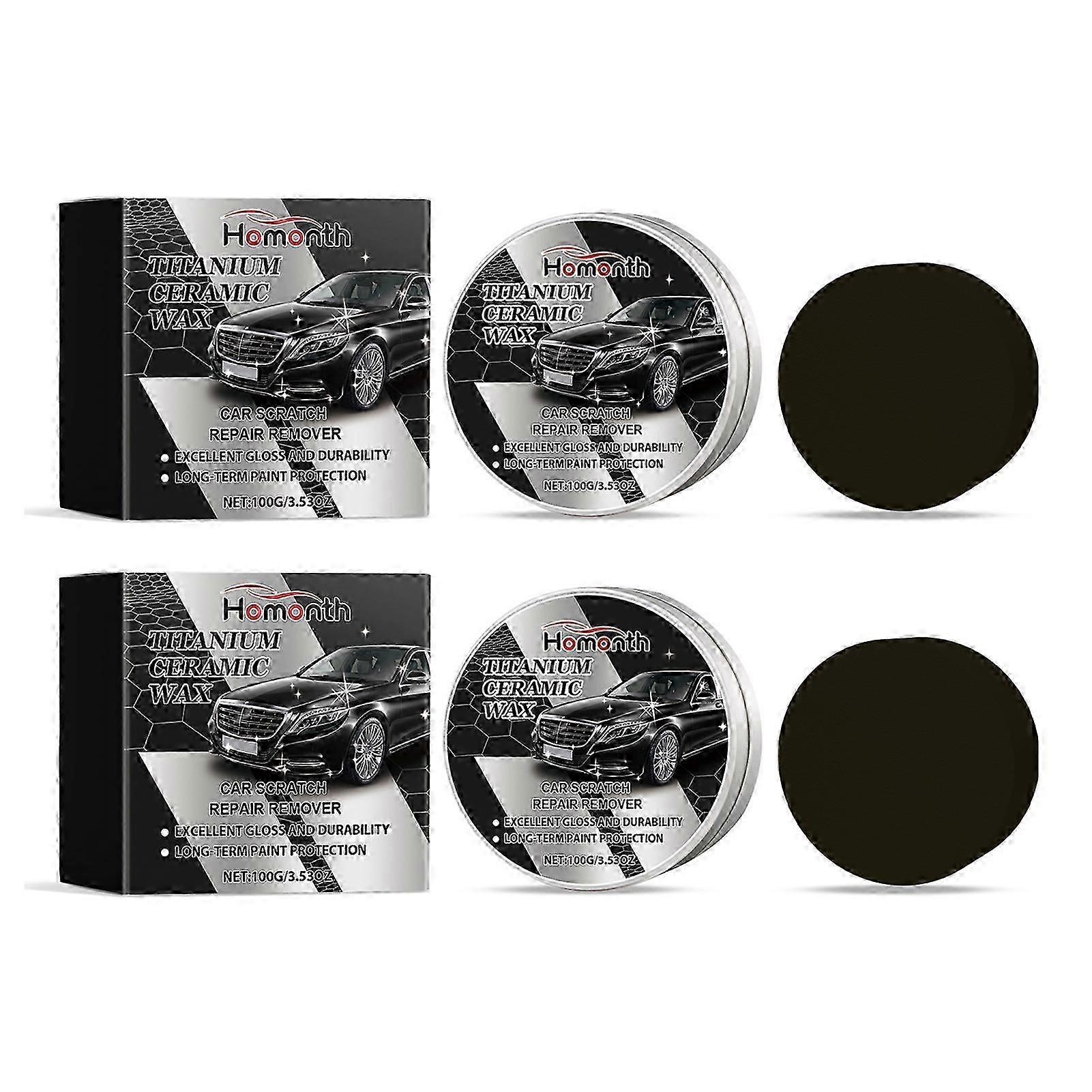 Lasting Protection Mild Formulas Polish Wax with Sponge Multipurpose Auto Scratch Covering Paste for Car Vehicles