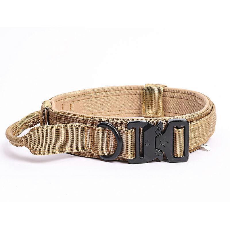 Duarable Tactical Dog Collar German Shepard For Walking Training Control Handle