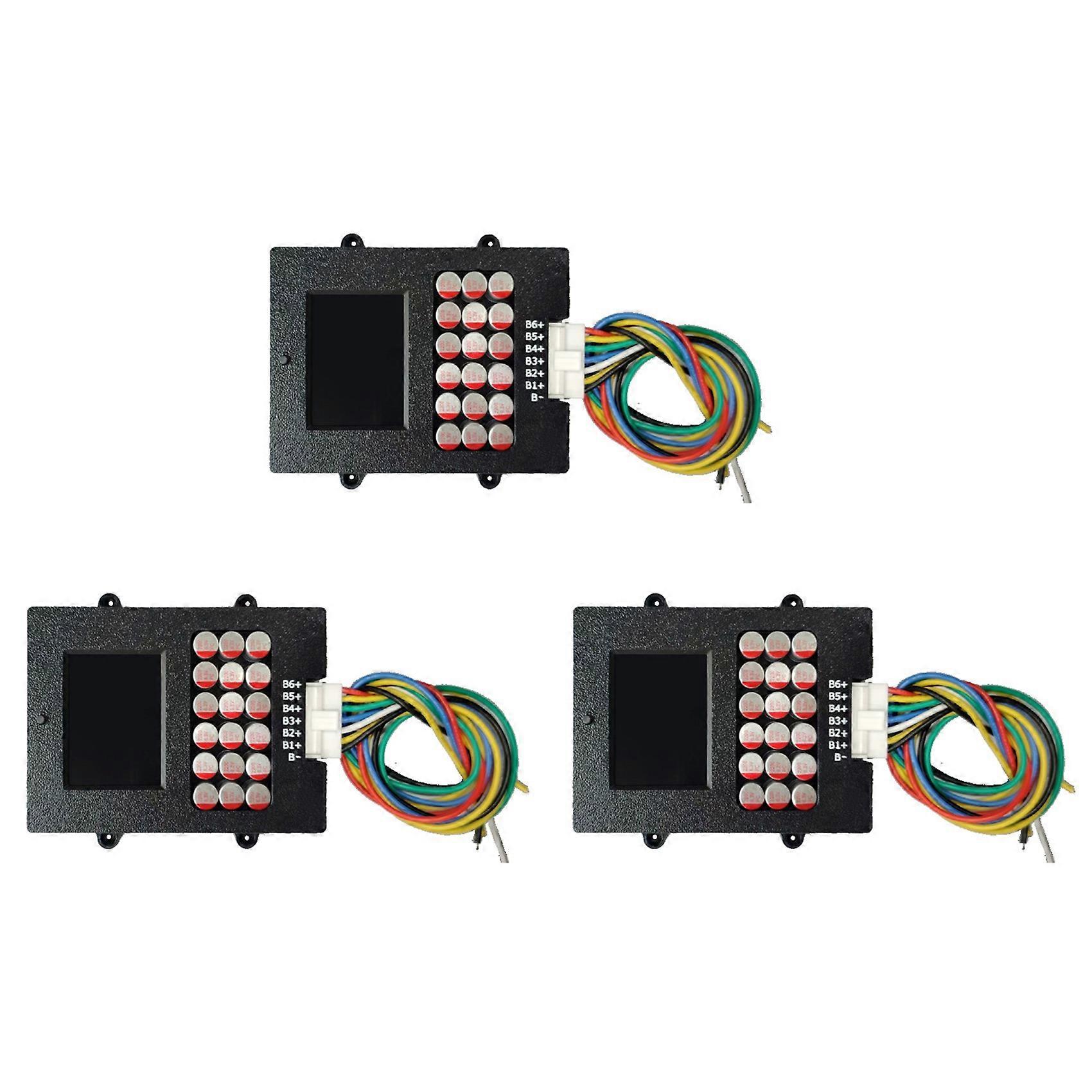 3X Lithium Titanate 6S Active Balancer with Voltage Display TFT LTO Battery Voltage Tester 4s 5a
