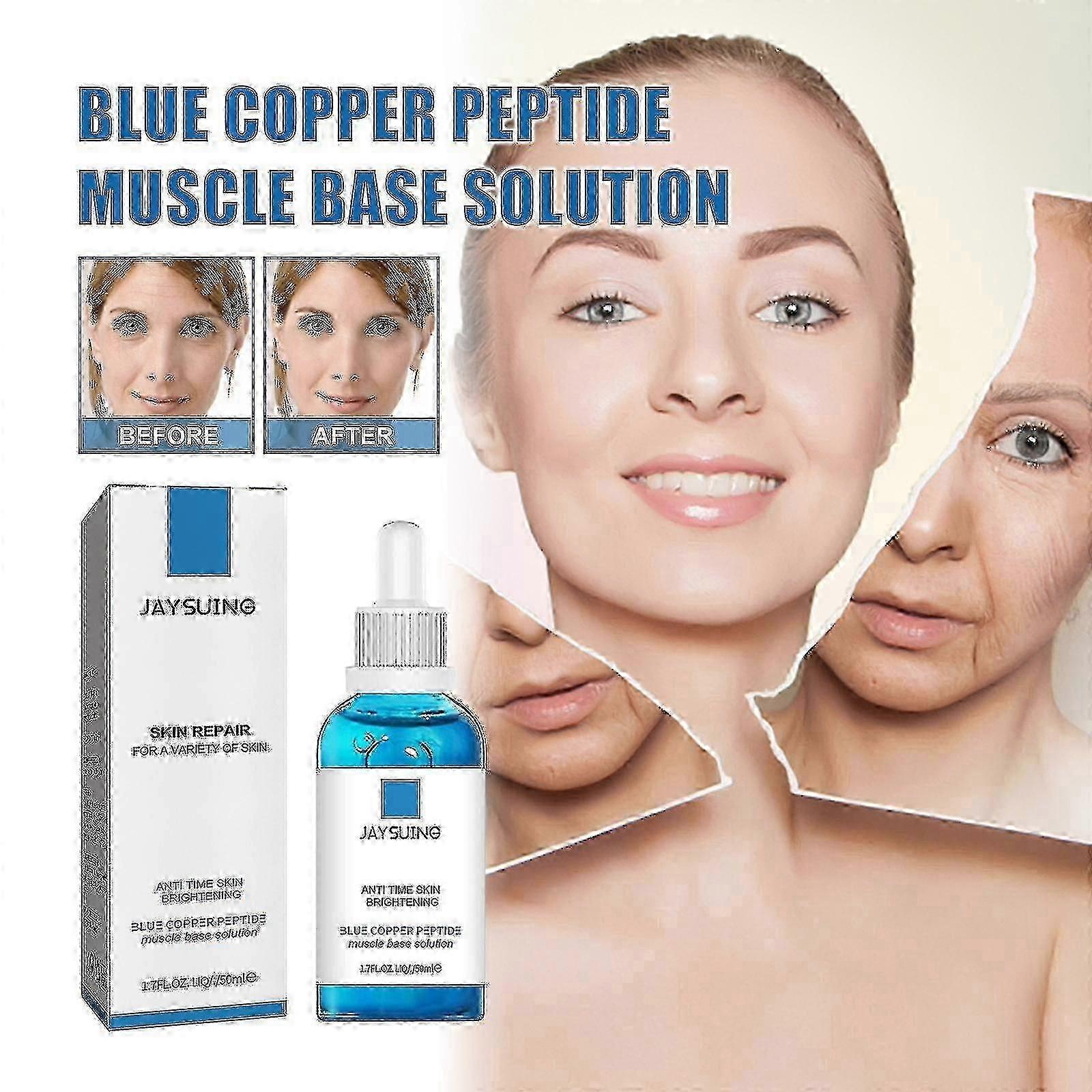 Jaysuingブルー銅ペプチドボディセラムは、明るく美しい肌を育て、水分を補給し、しわを防ぎ、引き締め、小じわを薄くし、老化を防ぎます