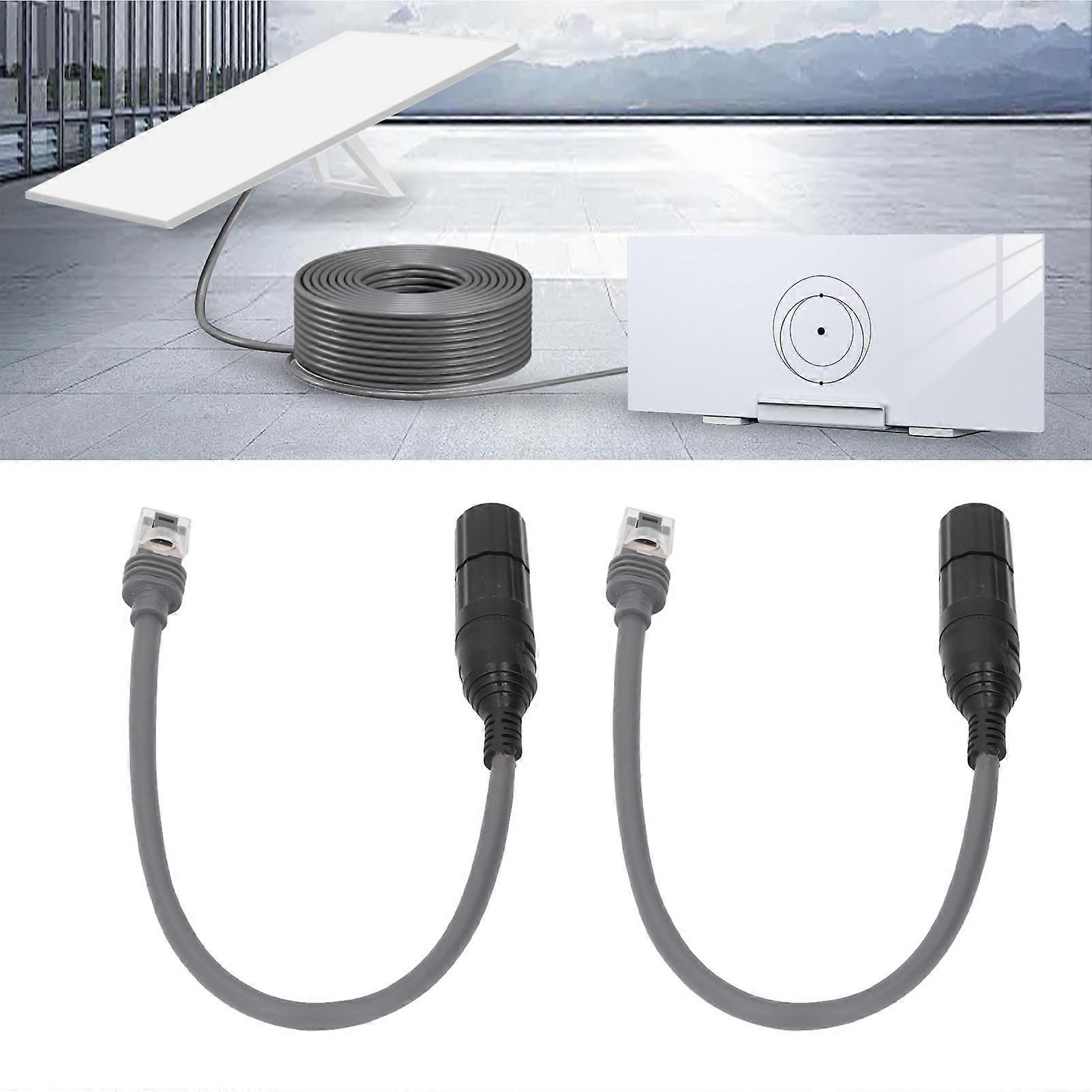 1 Pair SPX Male to RJ45 Adapter Female Connector for Gen 3 V3 Rectangular Satellite Cable Extension 