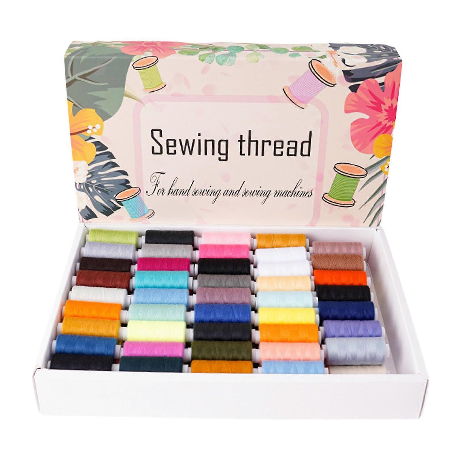 Polyester Sewing Thread 88Spools of Sewing Thread 400Yards Per Spool Polyester Thread for Sewing Machine Hand Stitching Multicolor