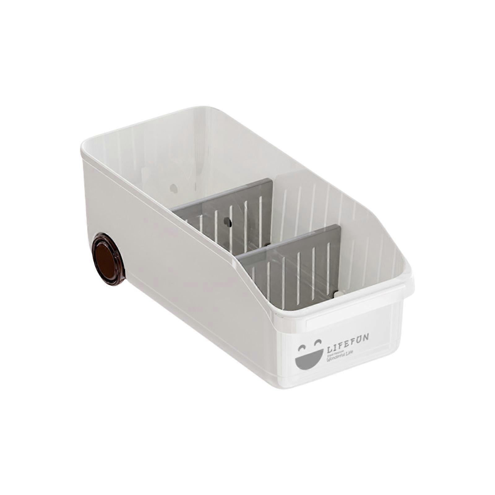 Flexible Drawer Style Organizers With Smooth Rolling System Durable Plastic Storage For Closet Pantries  small