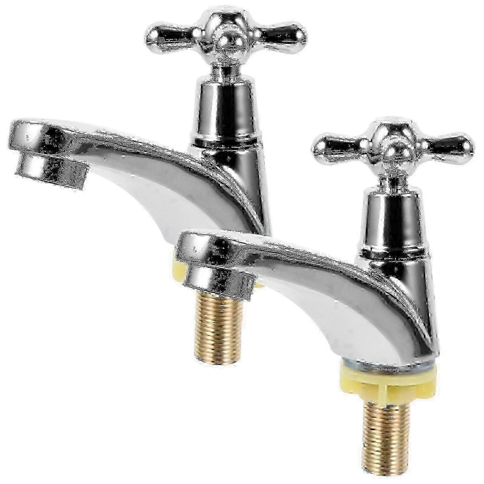 Modern Single-Handle Bathroom Faucets for 1 Pair with Cold and Hot Water Types