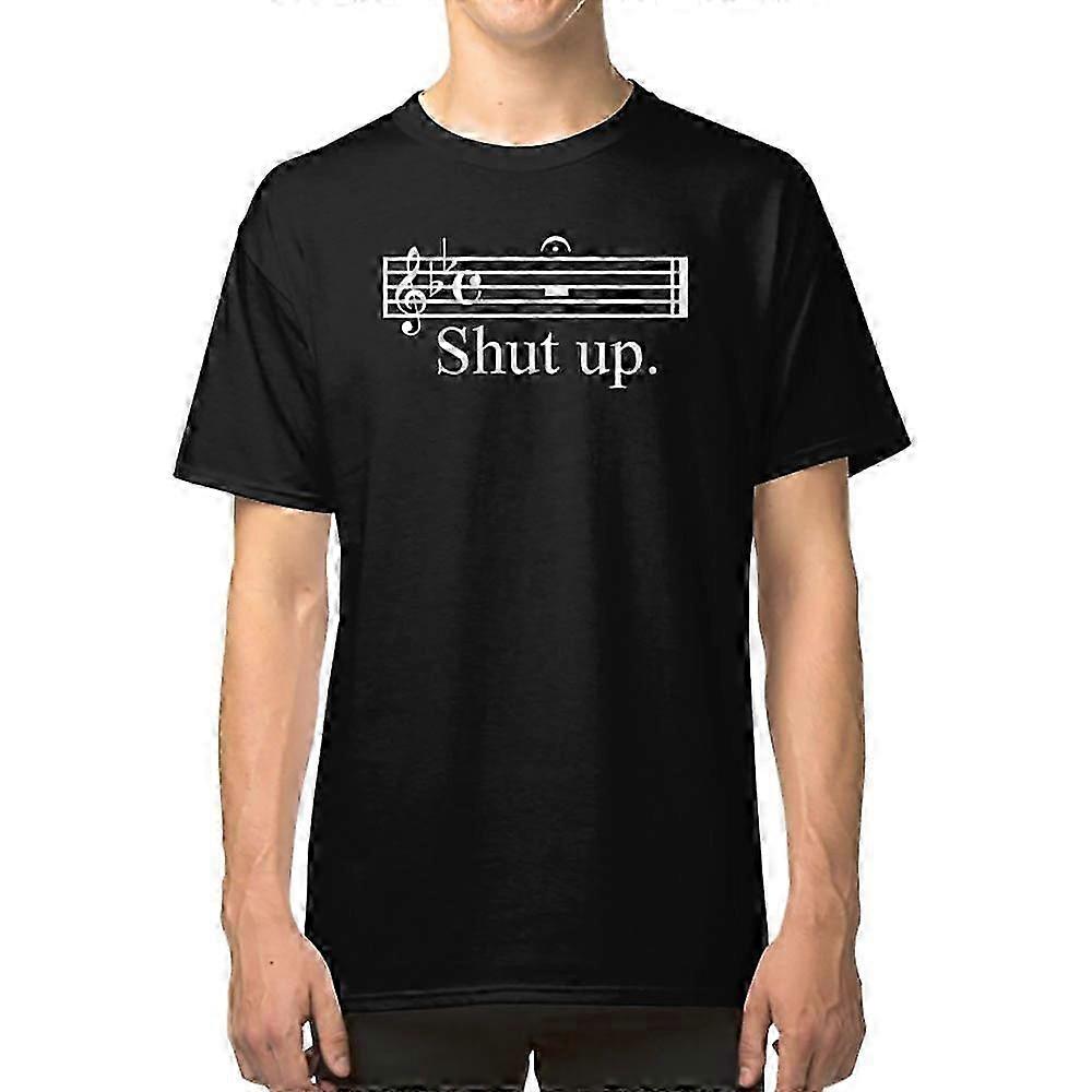 Shut Up Musiknotation mit Hold Fermata T-Shirt