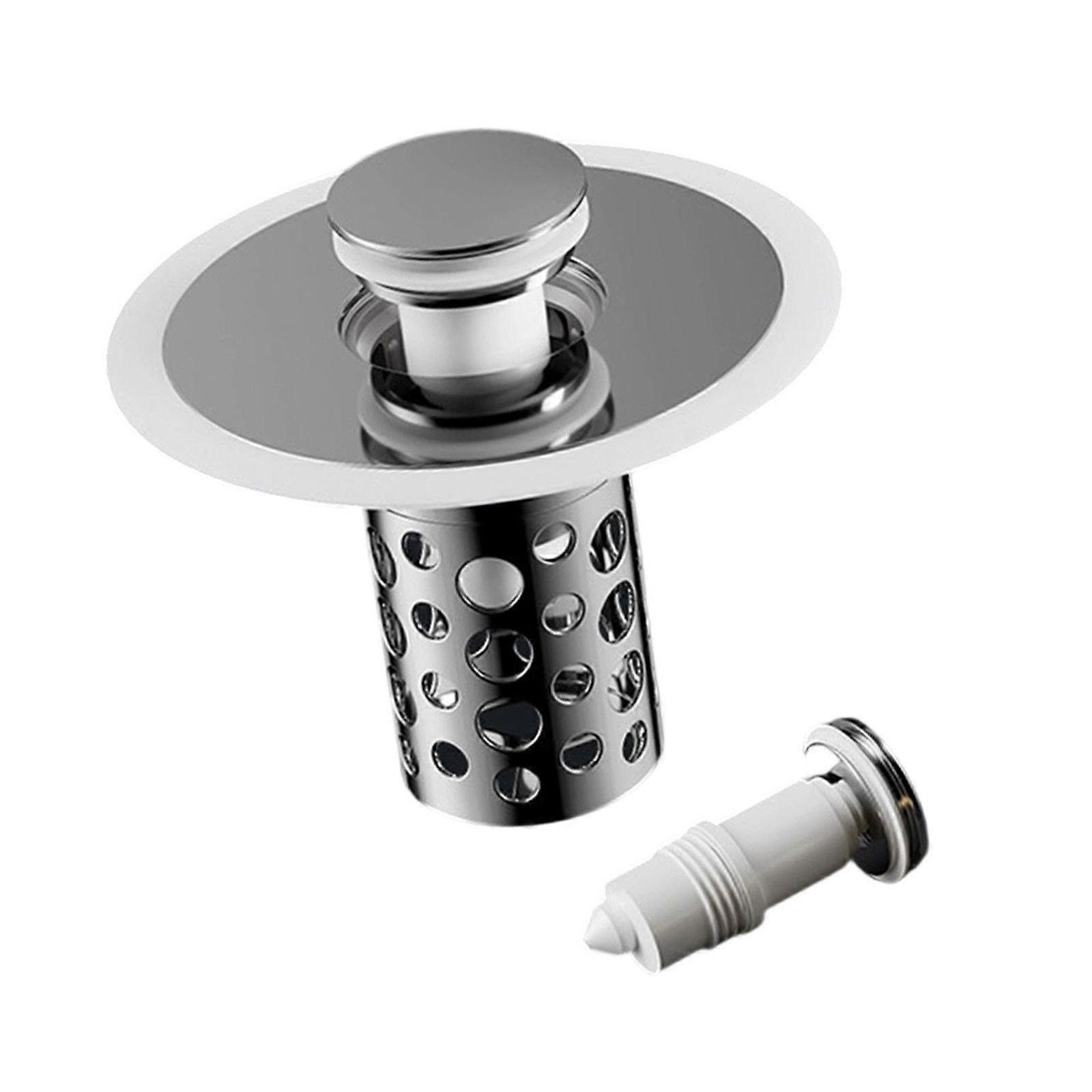Without Clog Bathtubs Drain Stoppers Featuring Efficient Filters Basket Drain Collector Fit 1.25 1.5Inch Drain Openings Multicolor