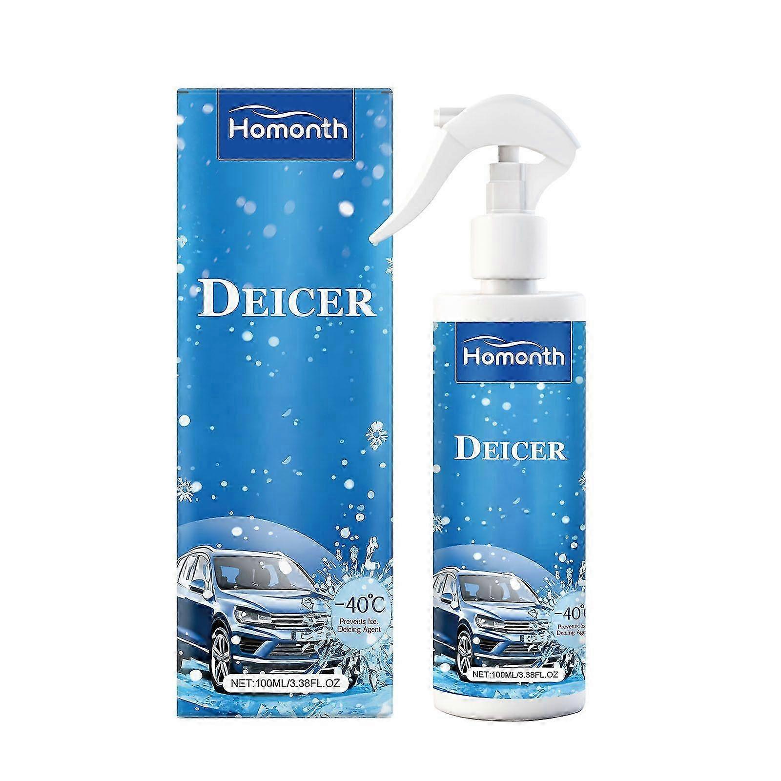 Car Deicer Spray,Car Windshield Snow Melting Coating Spray,for Auto Windshield Fast Removing Snow, Ice and Frost, 100ML