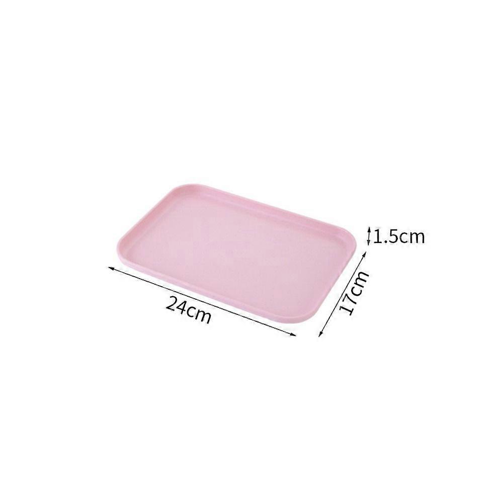 Plastic Storage Rectangular Tray Cutlery Tray Wheat Straw Tray Durable Bread Pan  Restaurant