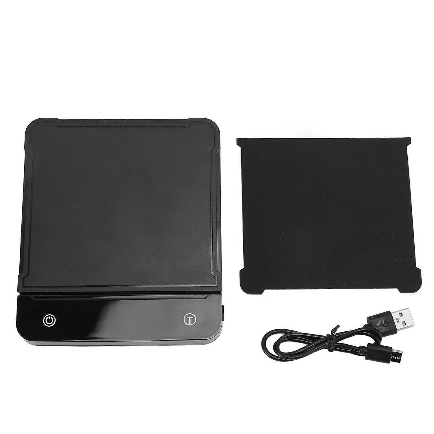 Digital Coffee Scale with Timer Waterproof Touch Screen Rechargeable 3kg/0.1g High Accuracy Kitchen 