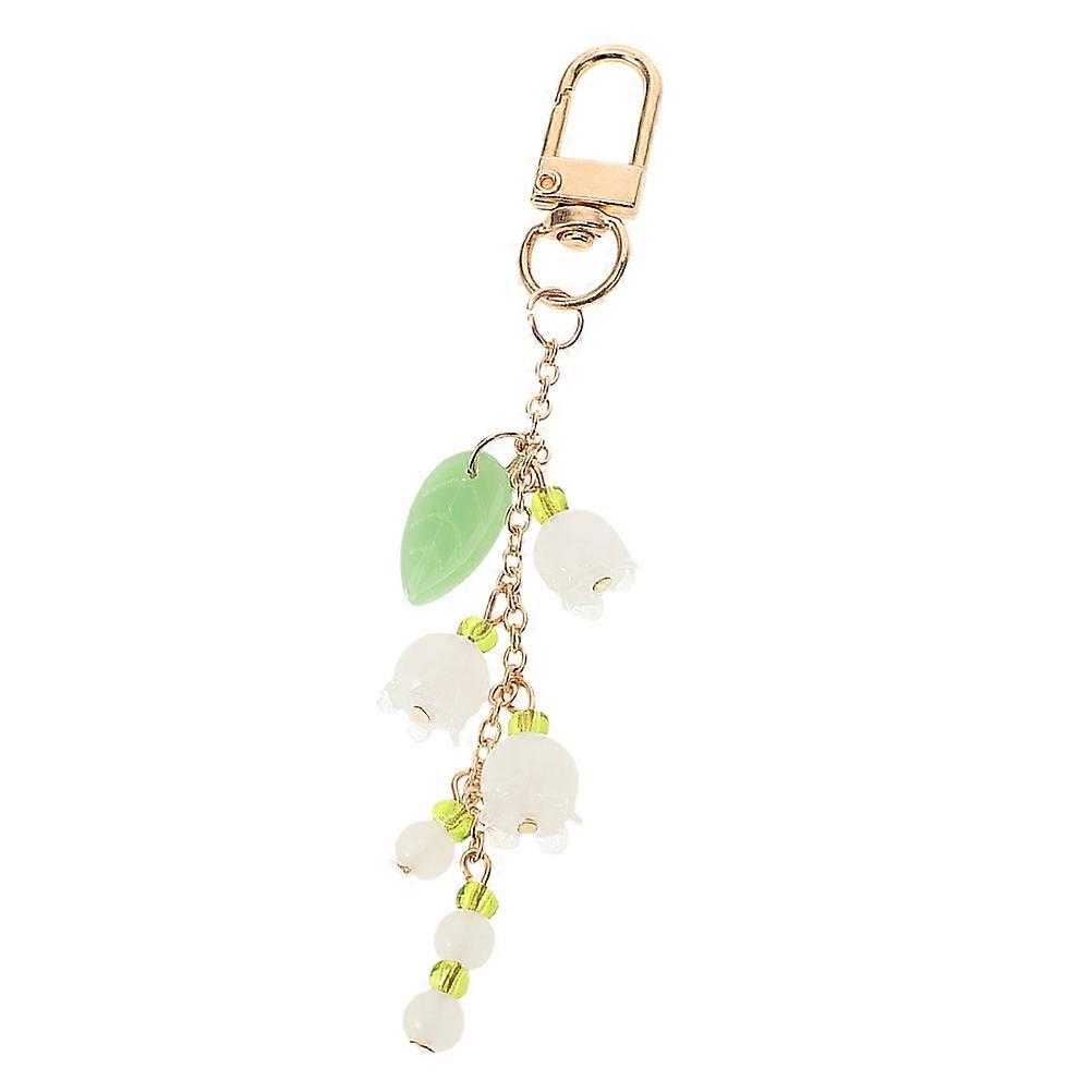 Flower Key Chain for Keys Durable Acrylic and Iron Material Keyring