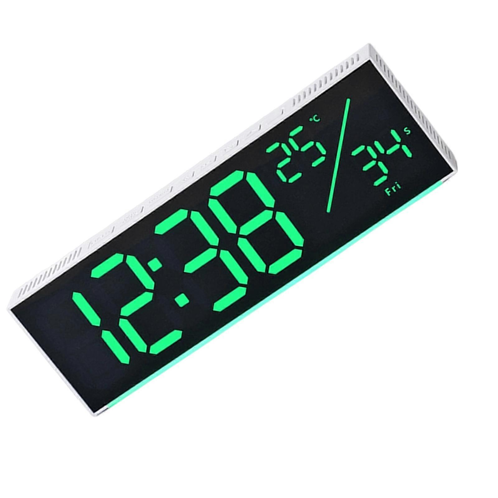 Multicolored LED Wall Clock For Residences Programmable Clock Tall Observability Screen Modern Deck Multicolor