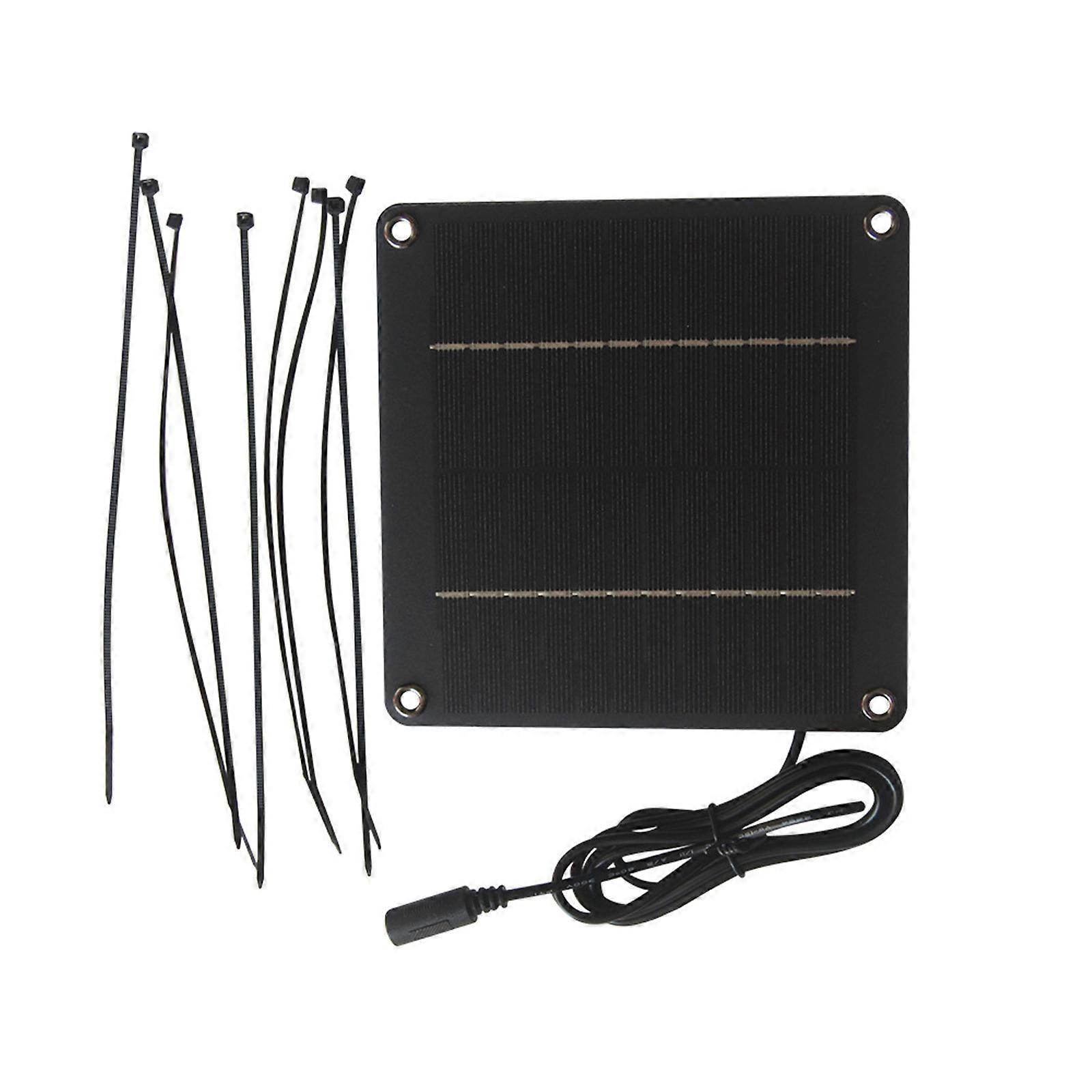 High Efficiency 4W 12V Solar Panel with 5521 Port For Outdoor Lighting And Small Home Systems With ABS Housing Multicolor