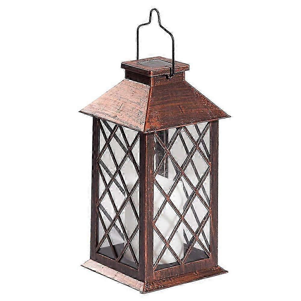 Waterproof Solar Lantern for Outdoor Table - LED Flickering Flame Effect Garden Light