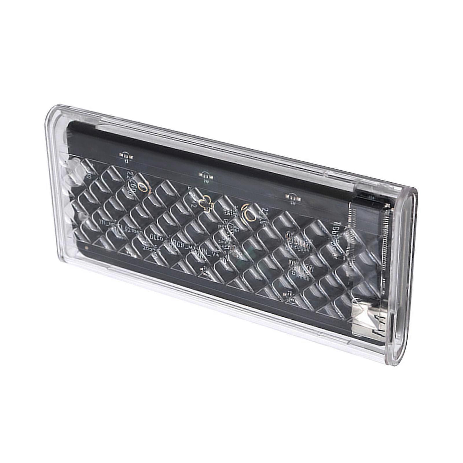 Clear PC ABS External Case Featuring Lighting And Tool Installation Design Multicolor