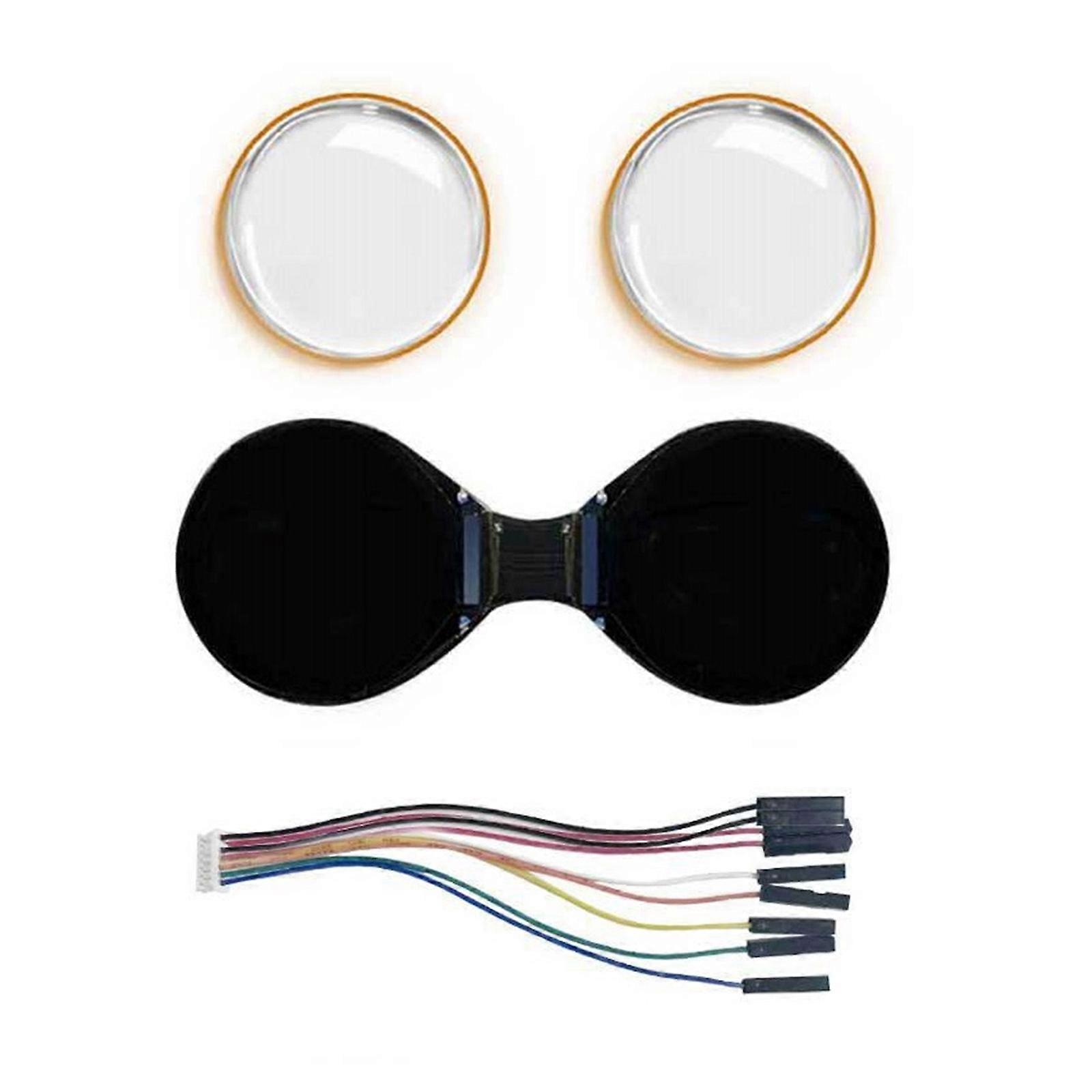 Double EYE 0.71inch Circle LCD Panel High Brightness For Wearables Electronics Applications Multicolor