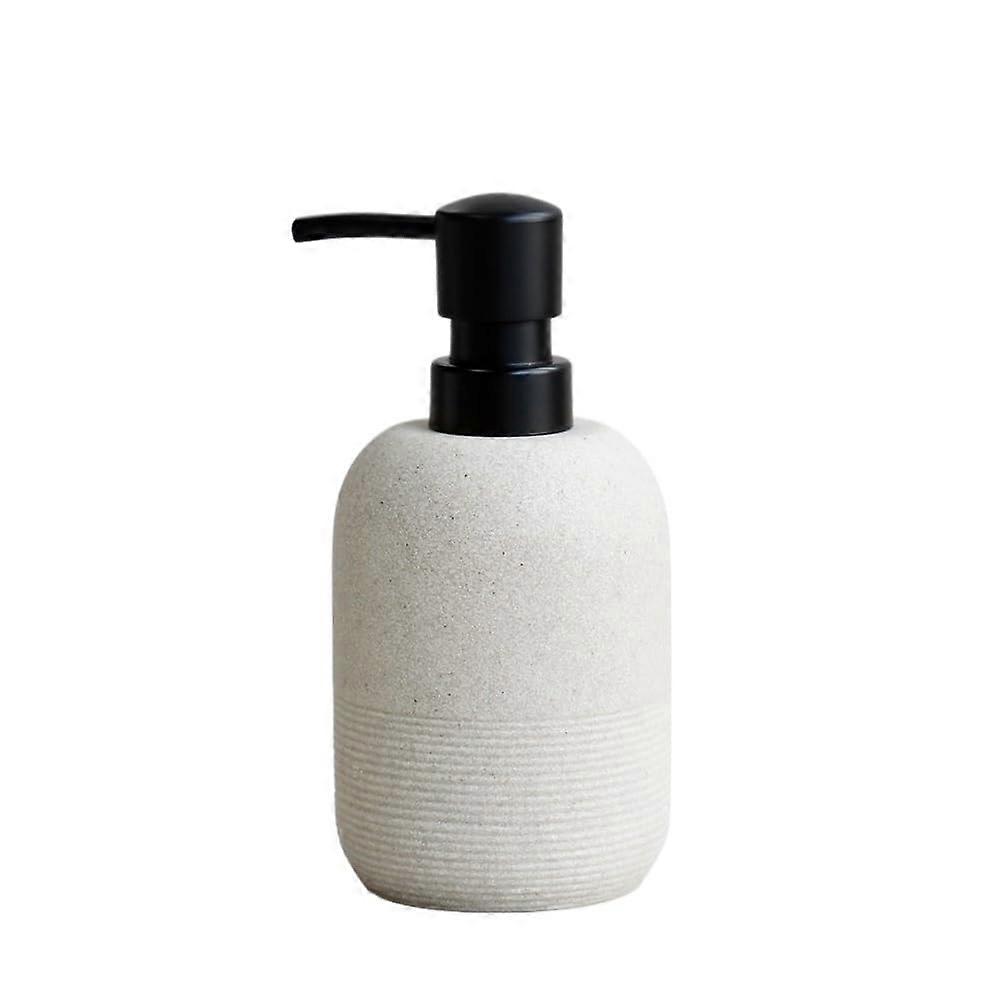 Soap Dispenser Pump Bottle for Kitchen or Bathroom Sink, 250ml Beige Refillable Cleaning Container
