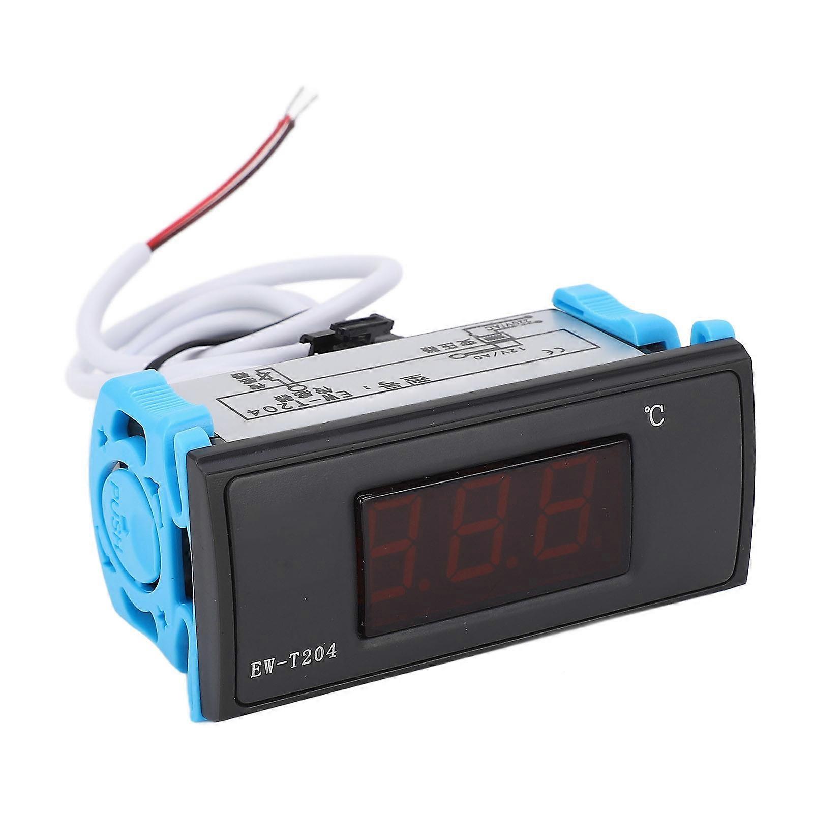 Dual Display Digital Thermostat: 0.1℃ Resolution, 0.5℃ Accuracy with AC12V Transformer