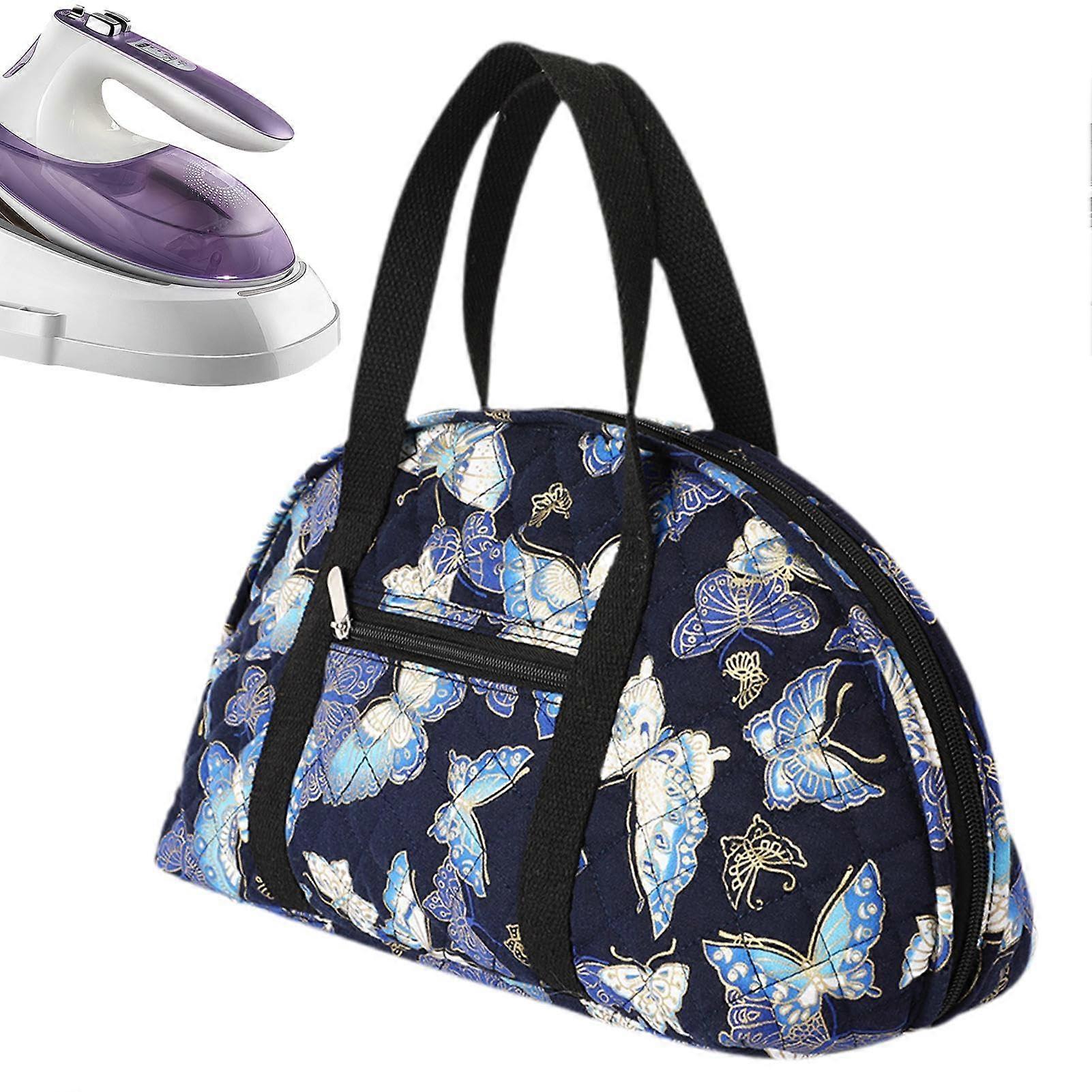 Iron Storage Bag Travel Case  Compact Iron Organizer With Compartments For Iron Needles And Threads