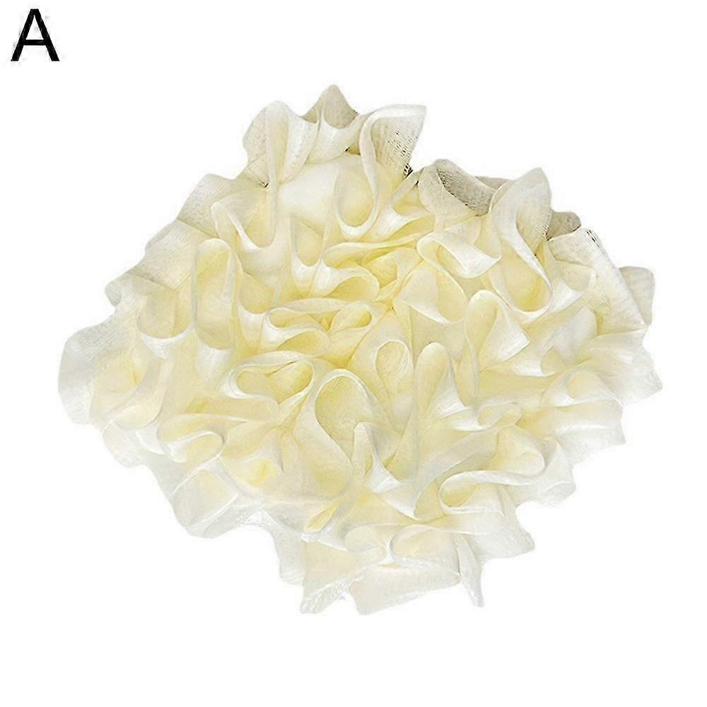 Purple (E)$ Two-in-one bath ball bath flower ball does not scatter flowers and can hold soap bath flower ball rich foam soft back rubbing foam net