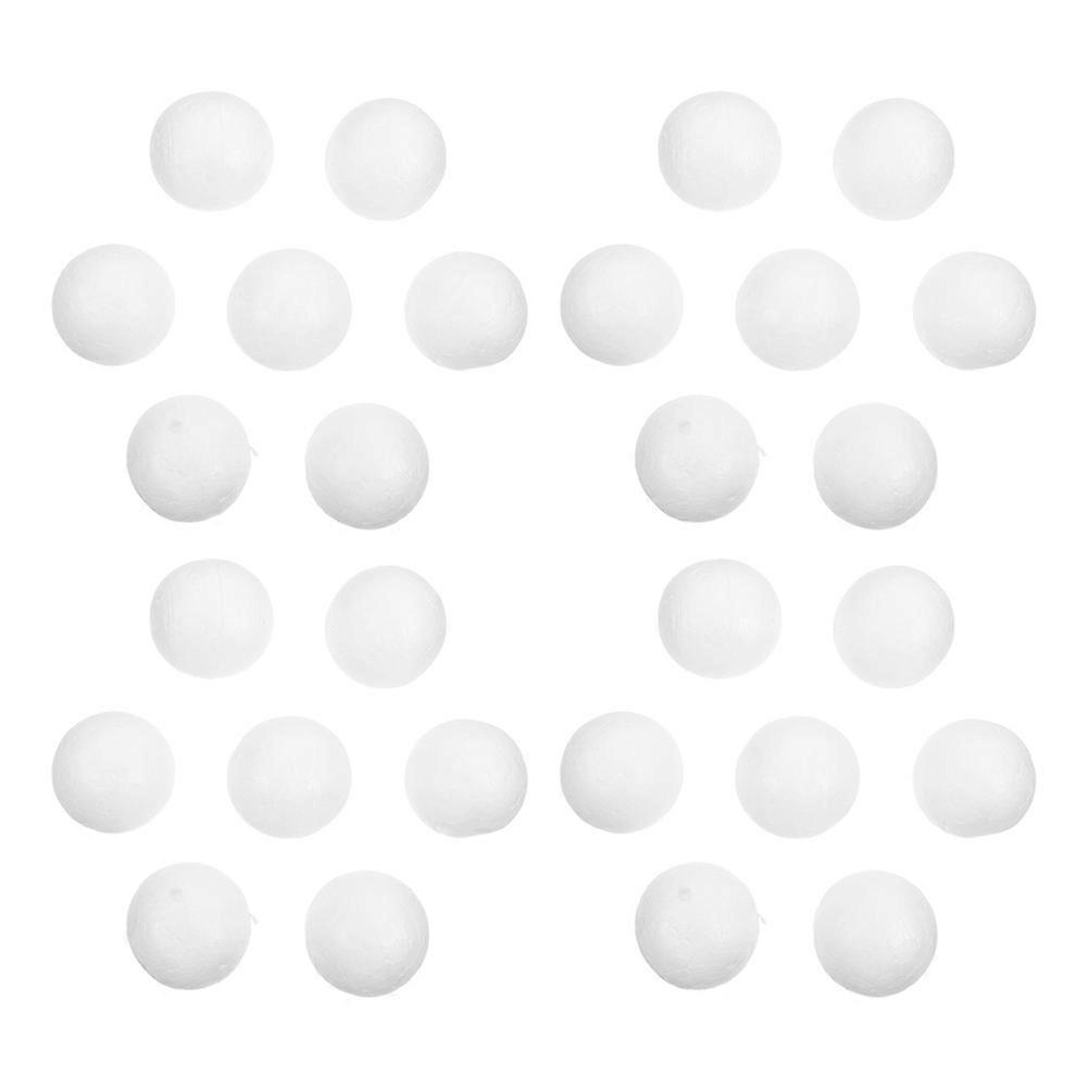 White Foam Balls for DIY Christmas Crafts 100Pcs Solid Polystyrene Round Balls