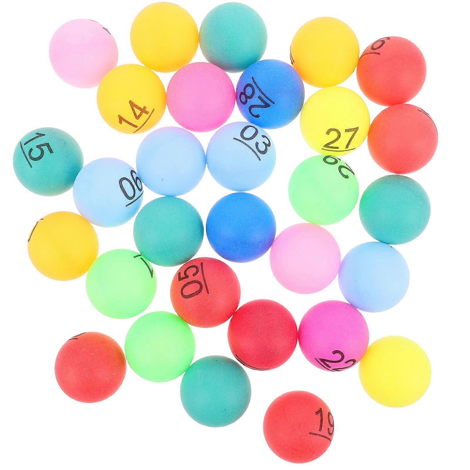 Party Balls Assorted Color for Raffle Games 30Pcs Plastic
