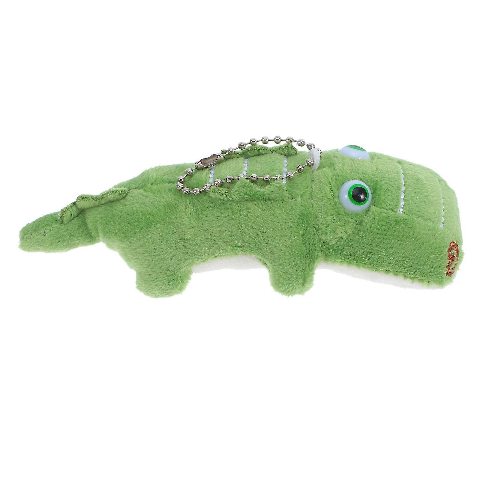 Crocodile Plush Keychain for Backpack Stuffed Animal Charm Green