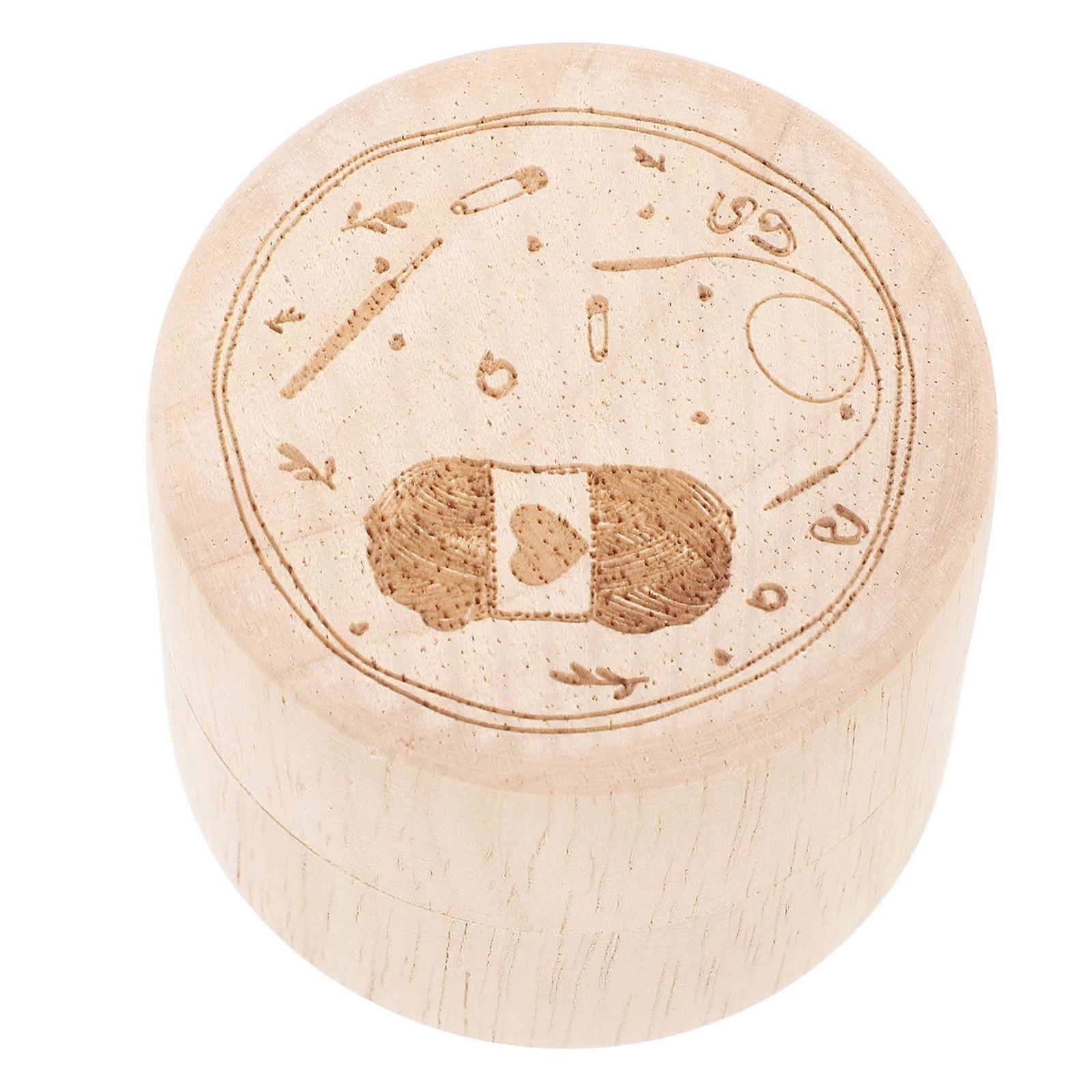 Wood Storage Box For Bead Storage And Stitch Markers With Elegant Design 1Set