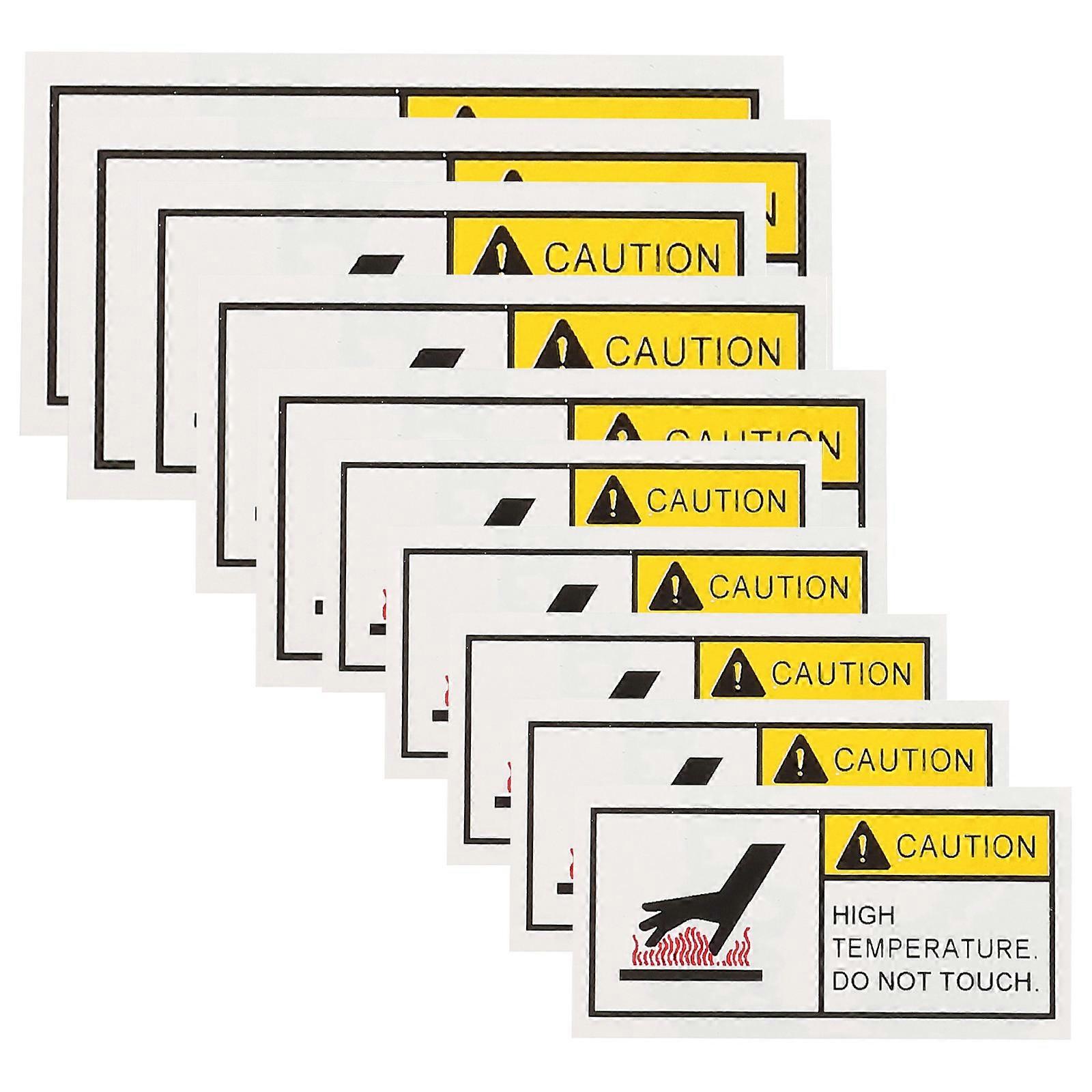 Caution Stickers High Temperature Warning Stickers for Home Use 50Pcs