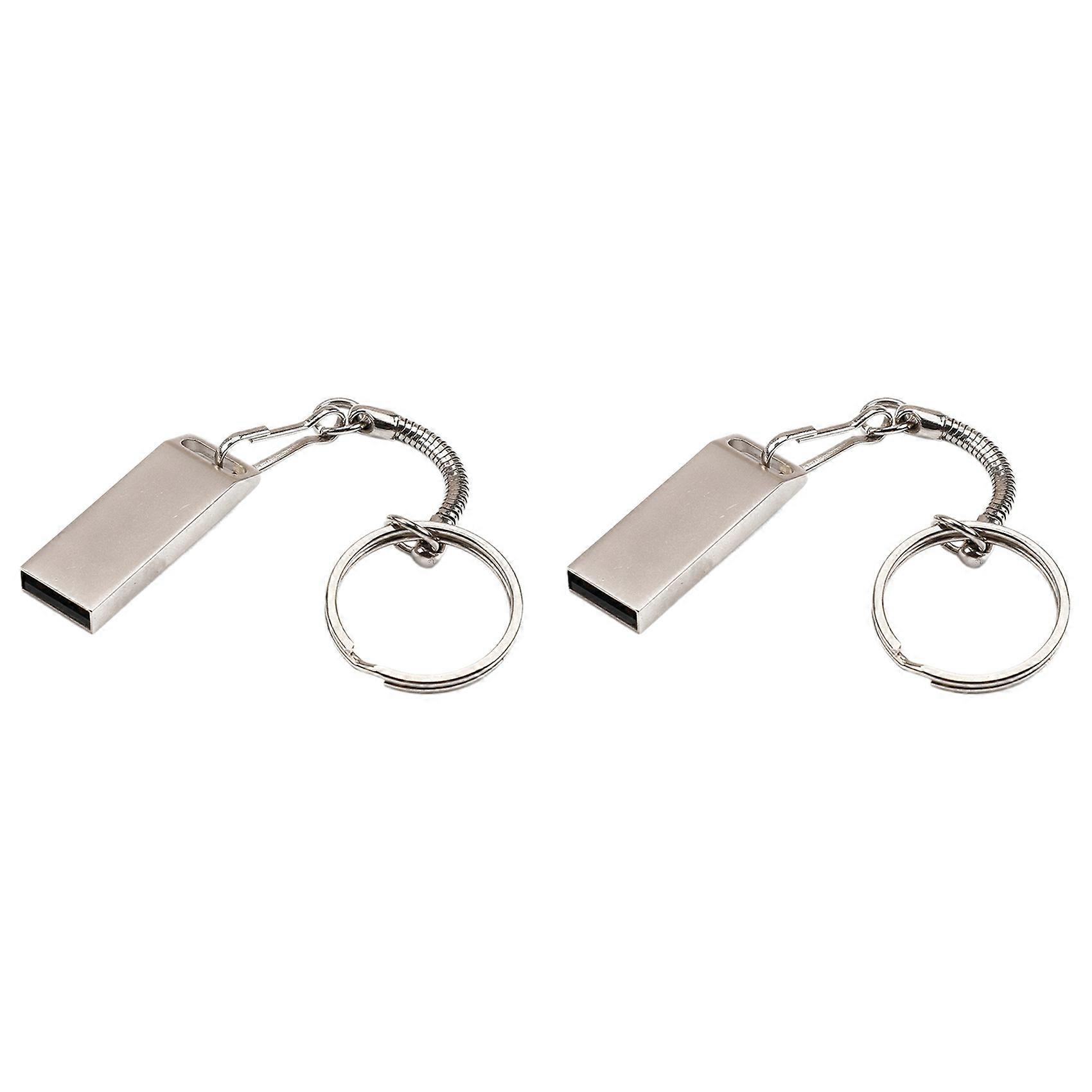 2X USB Flash Drive Key Chain Pen Drive 32GB Pendrive Cle USB 2.0 Memory Stick Flash Disk