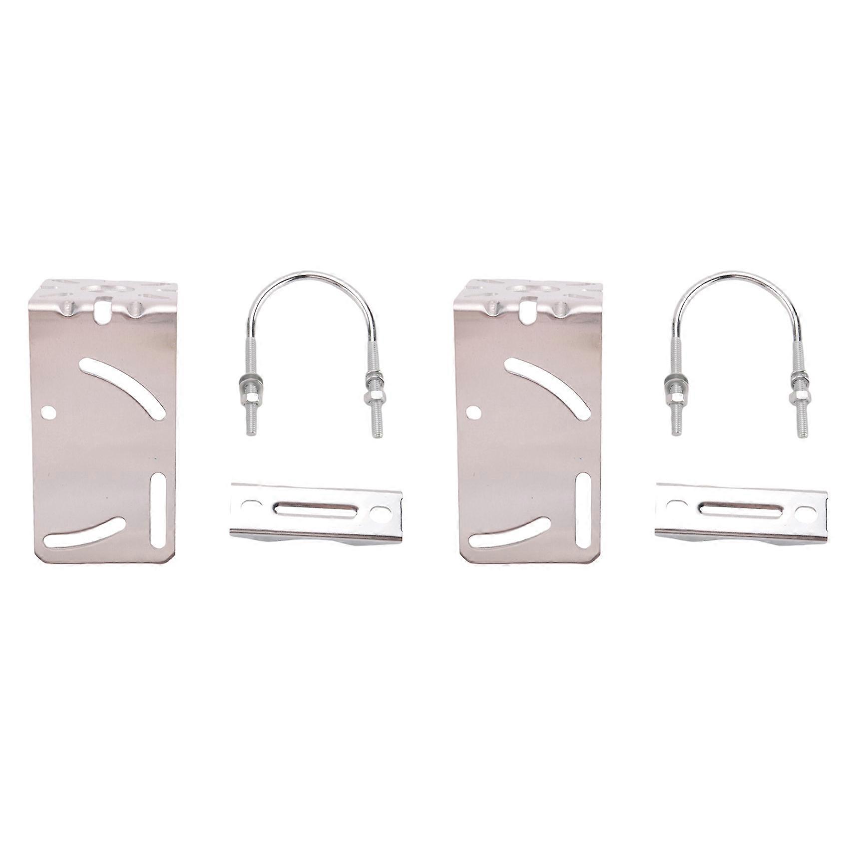 2x utendørs patchantennemontering L-formede antennebraketter U-type bøylefeste holdestanginstallasjon