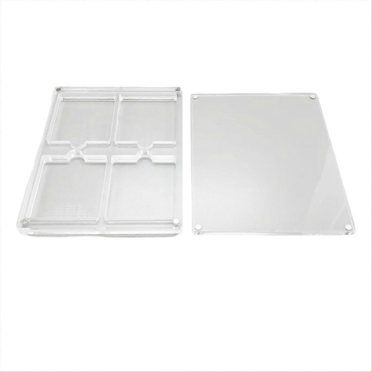 High transparency Acrylic Magnetic suction cover Games Storage Box
