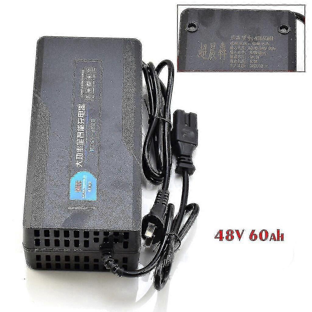 48v 60v 72v 96v 50ah 60ah blybatteri intelligent lader for elektrisk trehjulssykkel, kjøretøy, sykler, scootere, atv, gokart