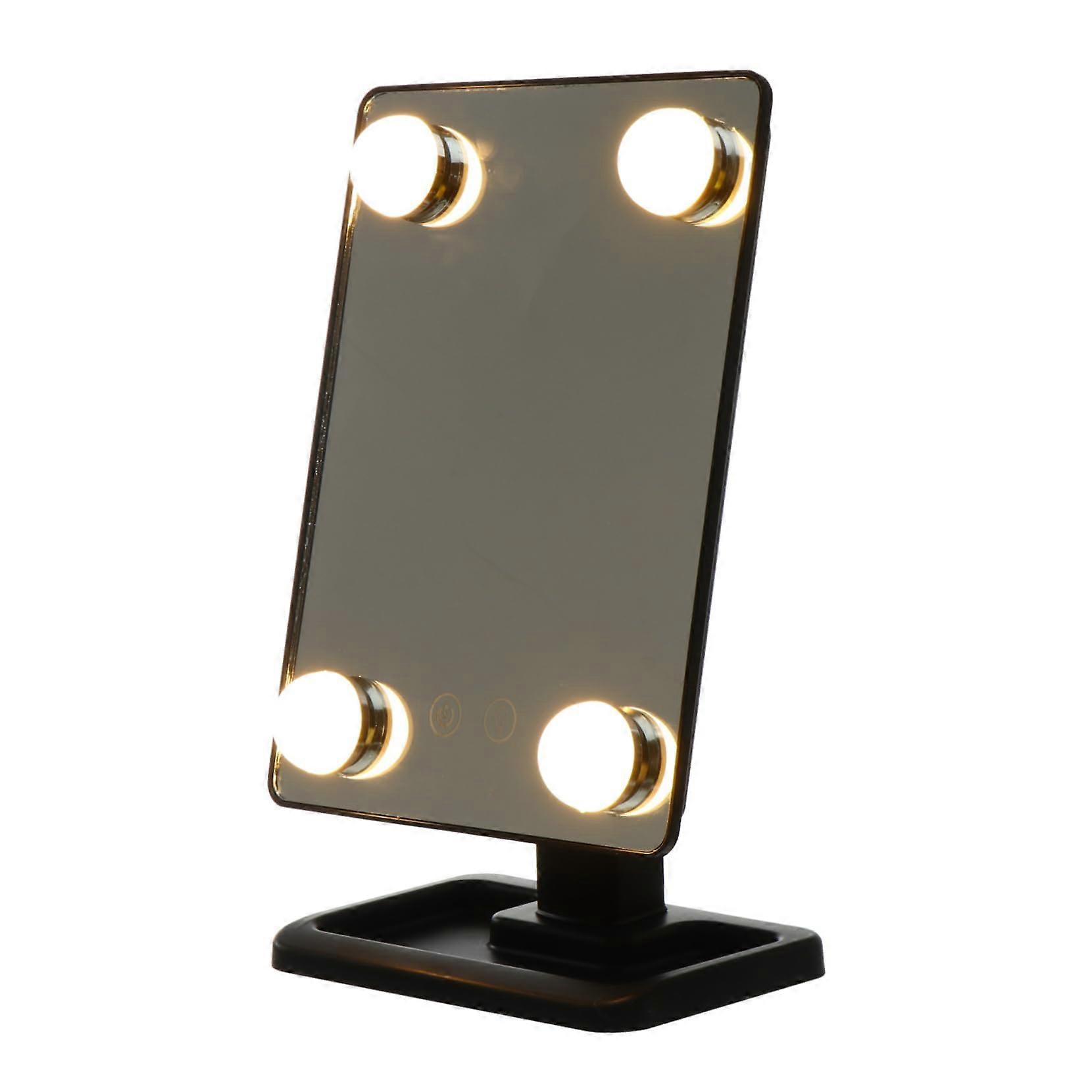LED Makeup Mirror with 3 Lighting Modes, True Color Reflection and 360° Swivel Tabletop Design