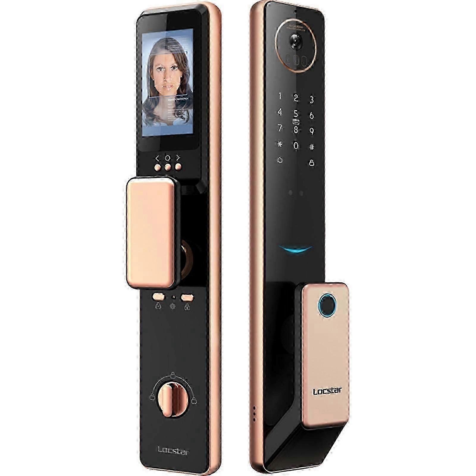 Smart Digital Door Lock with WiFi, Fingerprint, and 3D Face Recognition - Secure and Convenient Access