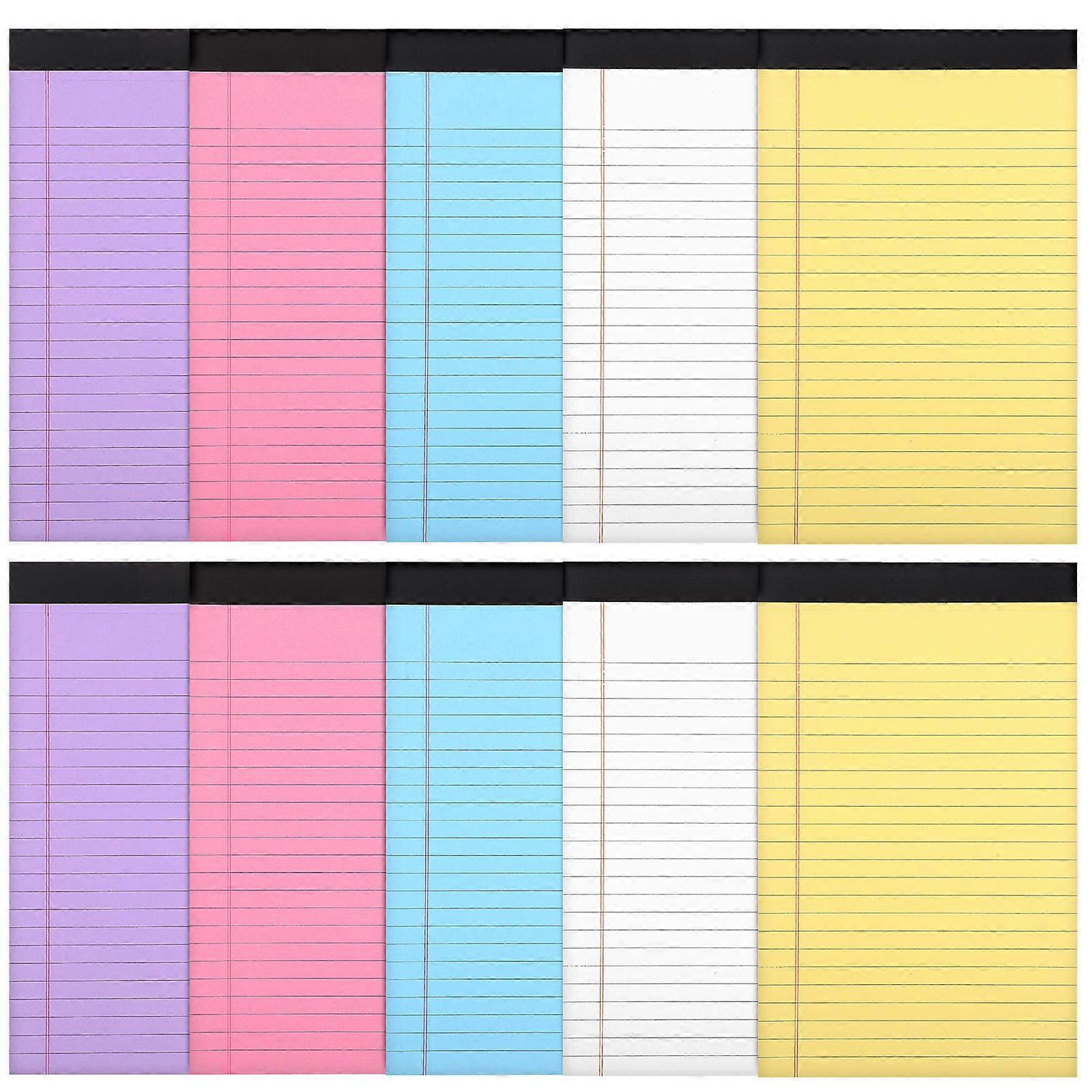 Small Colored Notepad Notebooks Drawing Journaling On-The-Go Note-Taking Yellow 10Pack