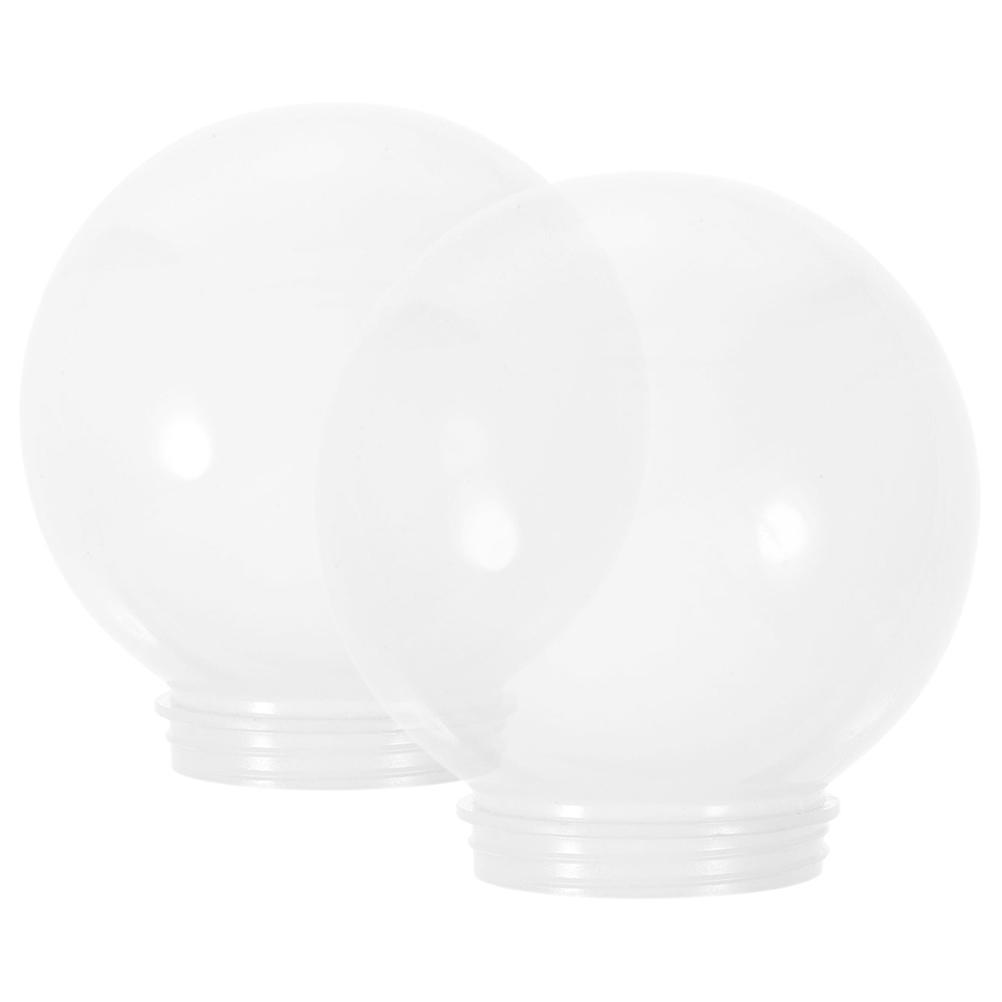 Decorative Globe Lamp Shade for Ceiling Lights 2Pcs Acrylic Replacement