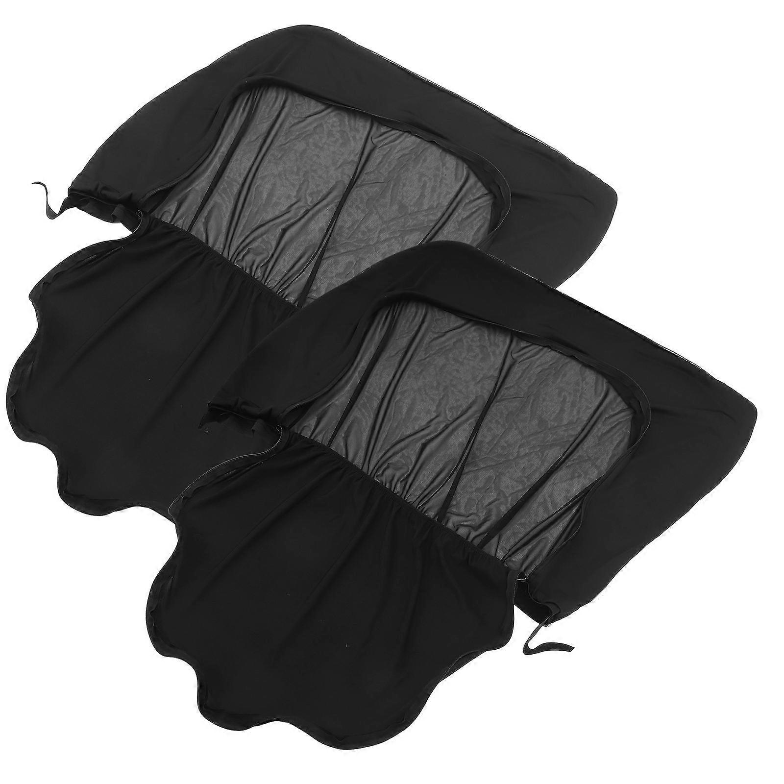 Car Mesh Window Screens 1 Pair Designed For Sun Protection And Comfort With Black Lightweight Material For Car Windows