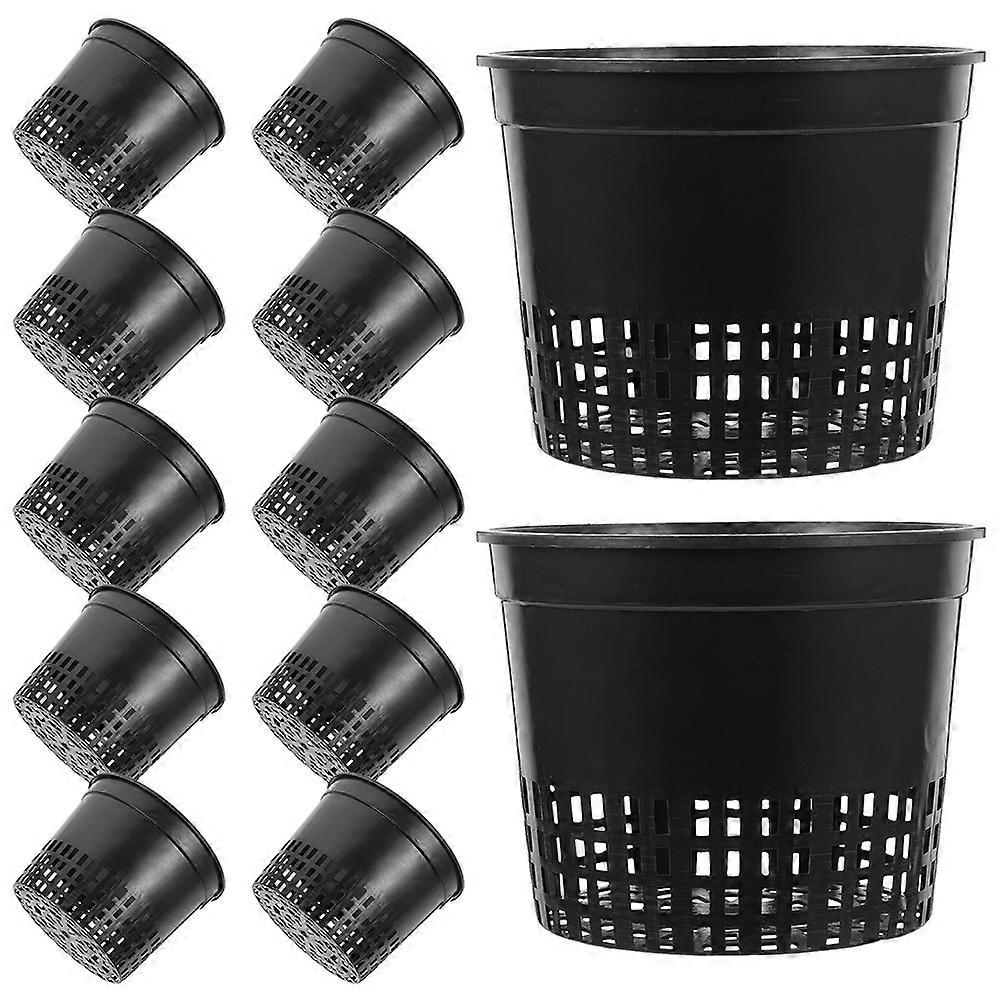 Hydroponic Basket Pot Plastic Net Pots for Planting 24Pcs