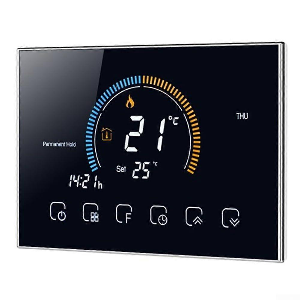 Smart Thermostat for Boiler Systems with 8Inch Color LCD, Programmable WiFi Control and Memory