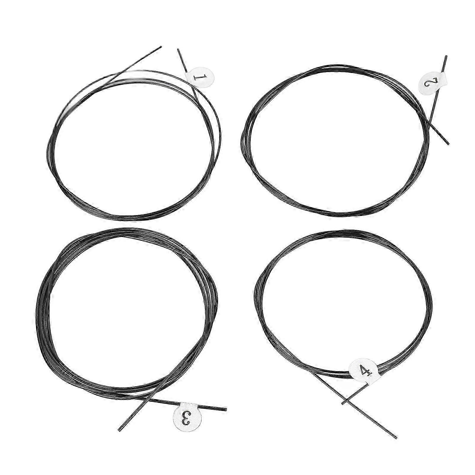 25-26 Ukulele Strings Black Nylon Warm Rich Sound Universal Ukulele Guitar Replacement Strings