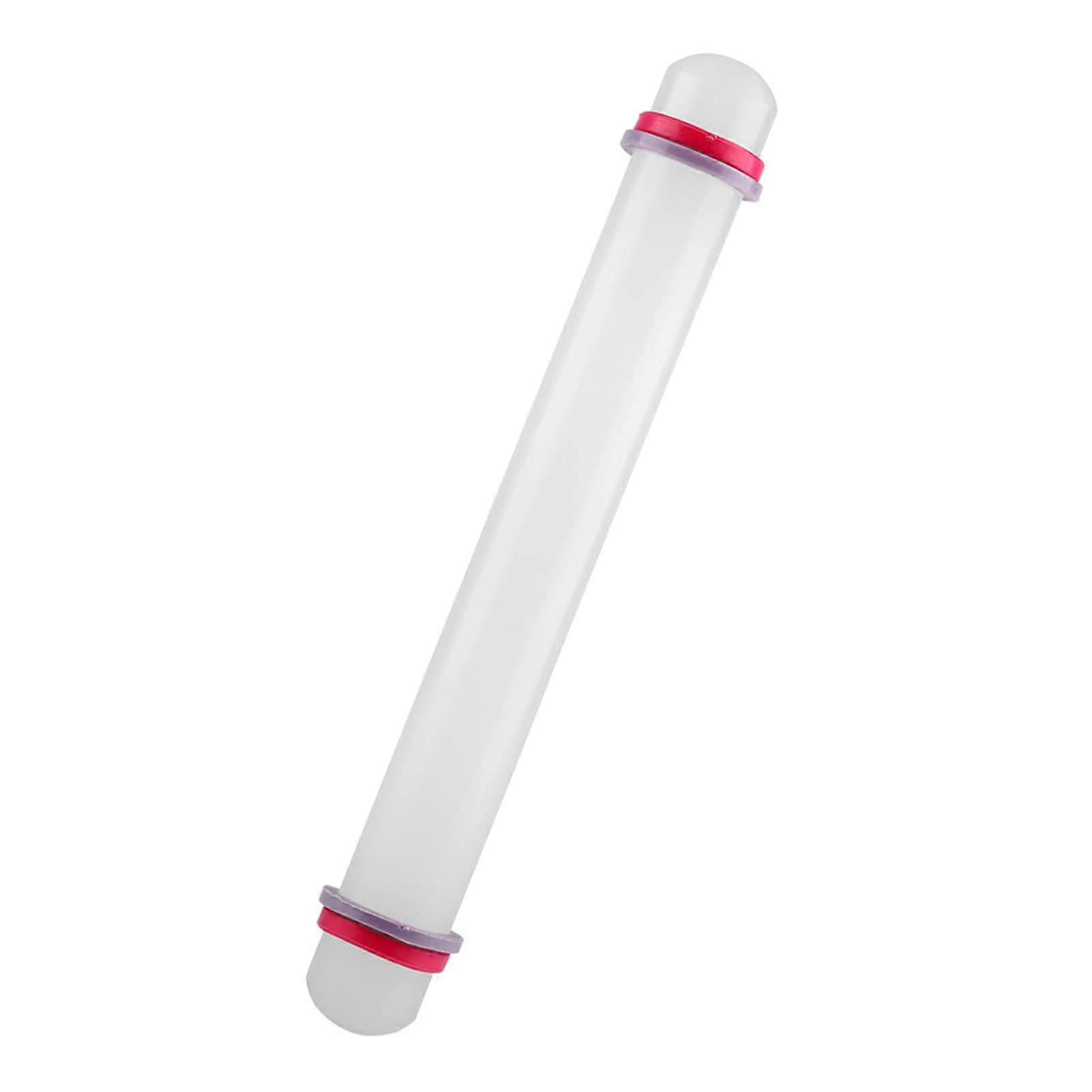 Non Stick Rolling Pin with Adjustable Thickness Rings, 9in Lightweight for Cookies and Fondant