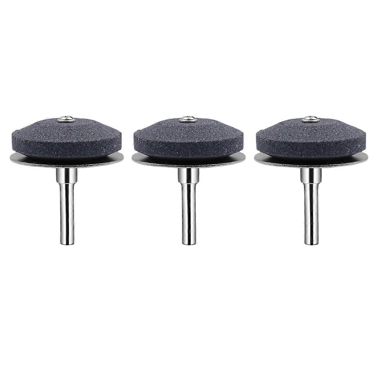 Lawn Mower Blade Sharpener with Corundum Grinding Head for Drill, Universal Fit, 3 Pack